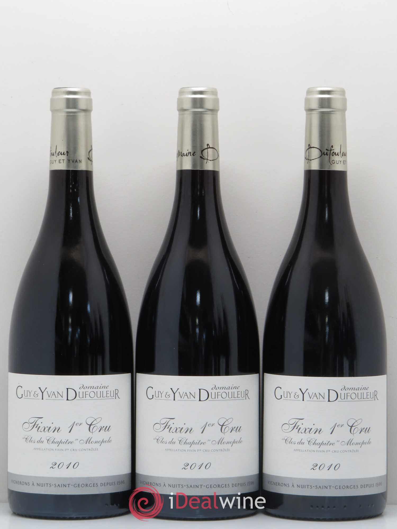 Fixin 1er Cru Clos du Chapitre Domaine Dufouleur 2010 - Posten von 6 Flaschen - 1