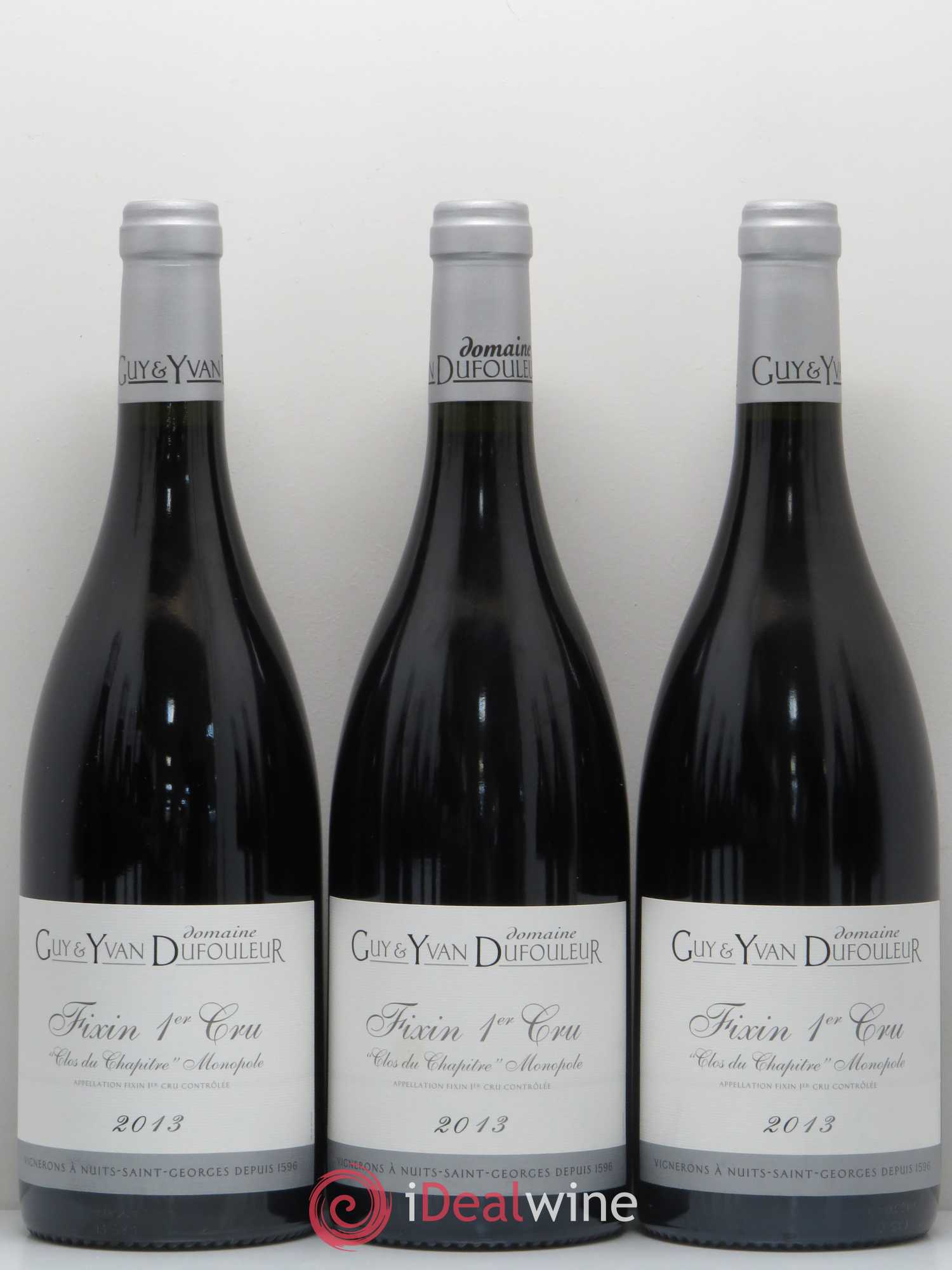 Fixin 1er Cru Clos du Chapitre Domaine Dufouleur 2013 - Posten von 12 Flaschen - 1