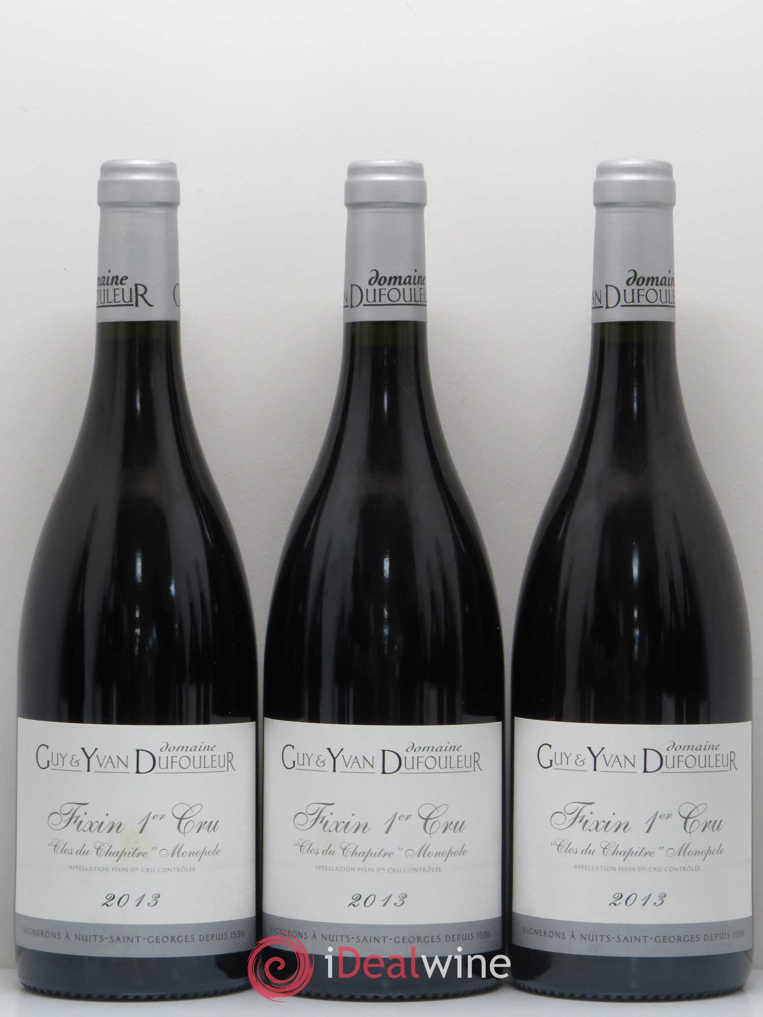 Fixin 1er Cru Clos du Chapitre Domaine Dufouleur 2013 - Posten von 12 Flaschen - 2