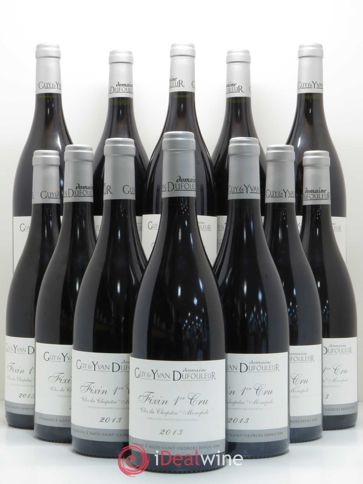 Fixin 1er Cru Clos du Chapitre Domaine Dufouleur 2013 - Posten von 12 Flaschen - 0