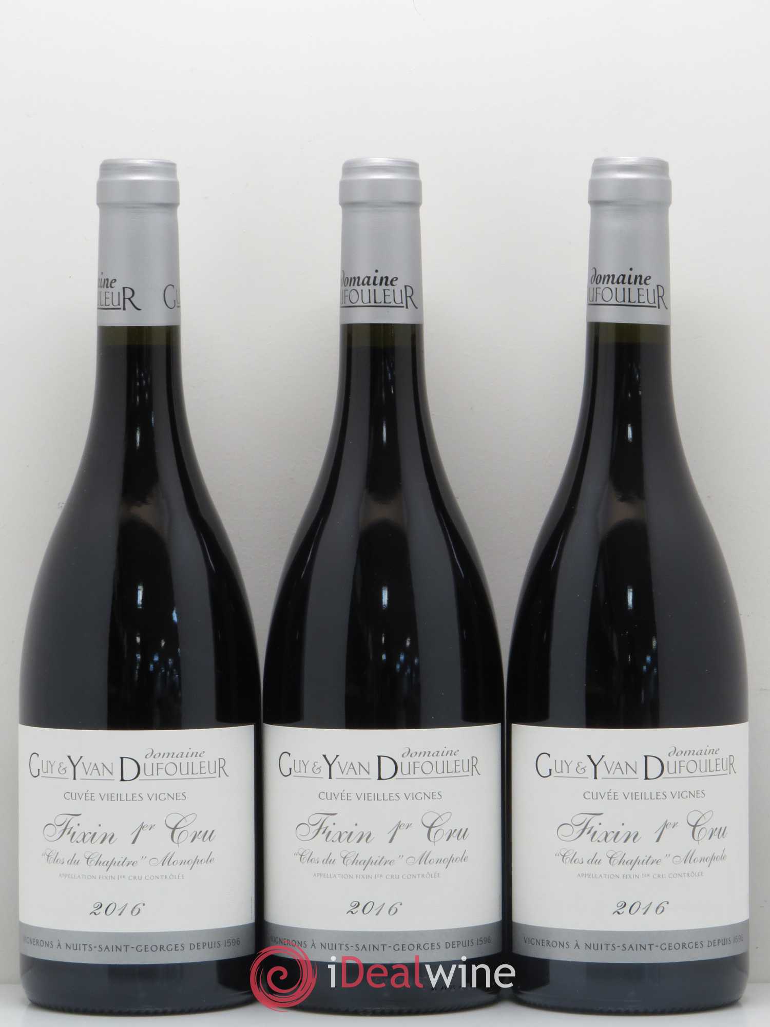 Fixin 1er Cru Clos du Chapitre Vieilles vignes Domaine Dufouleur 2016 - Posten von 12 Flaschen - 4
