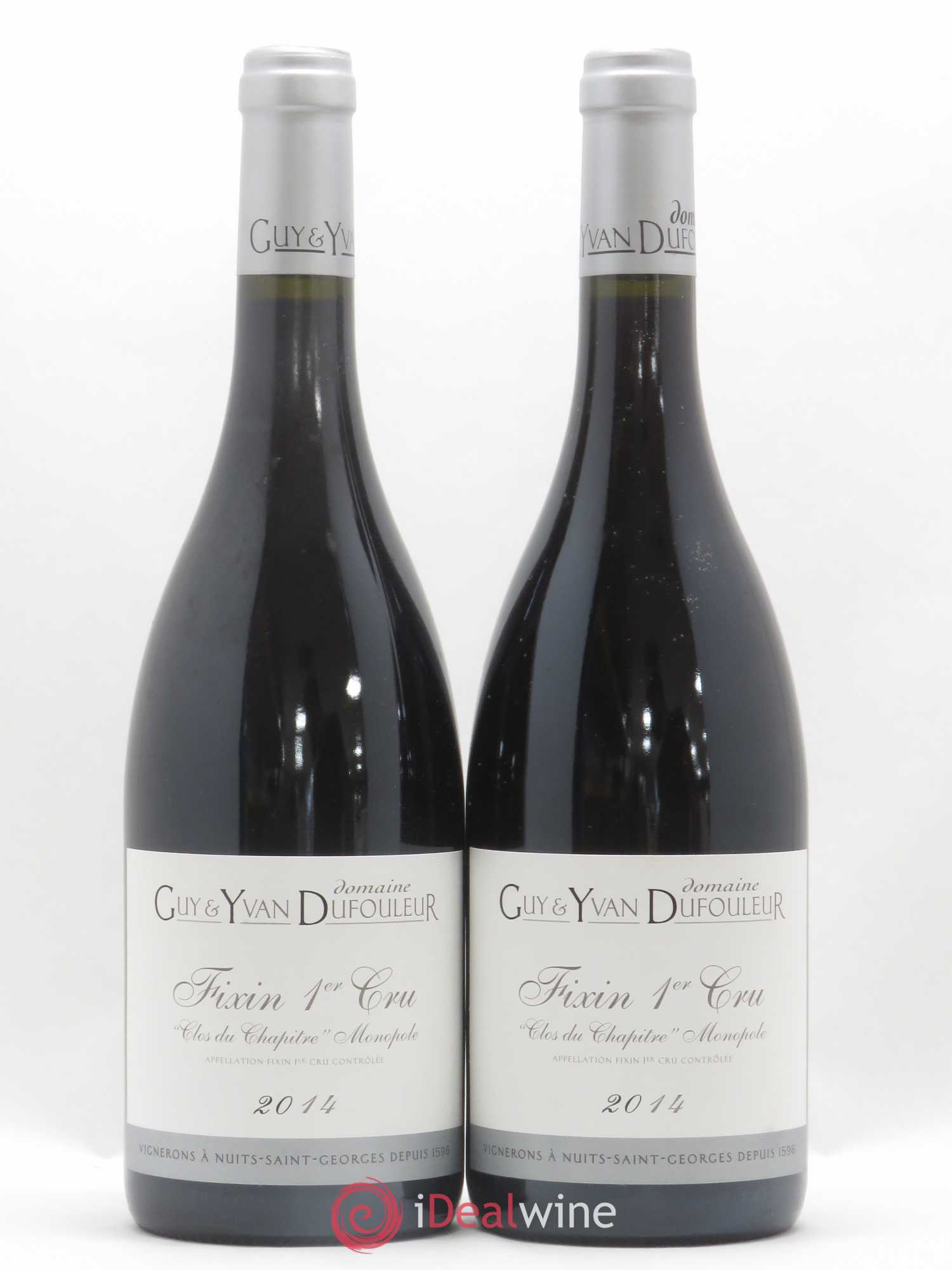 Fixin 1er Cru Clos du Chapître Domaine Guy et Yvan Dufouleur 2014 - Posten von 2 Flaschen - 0