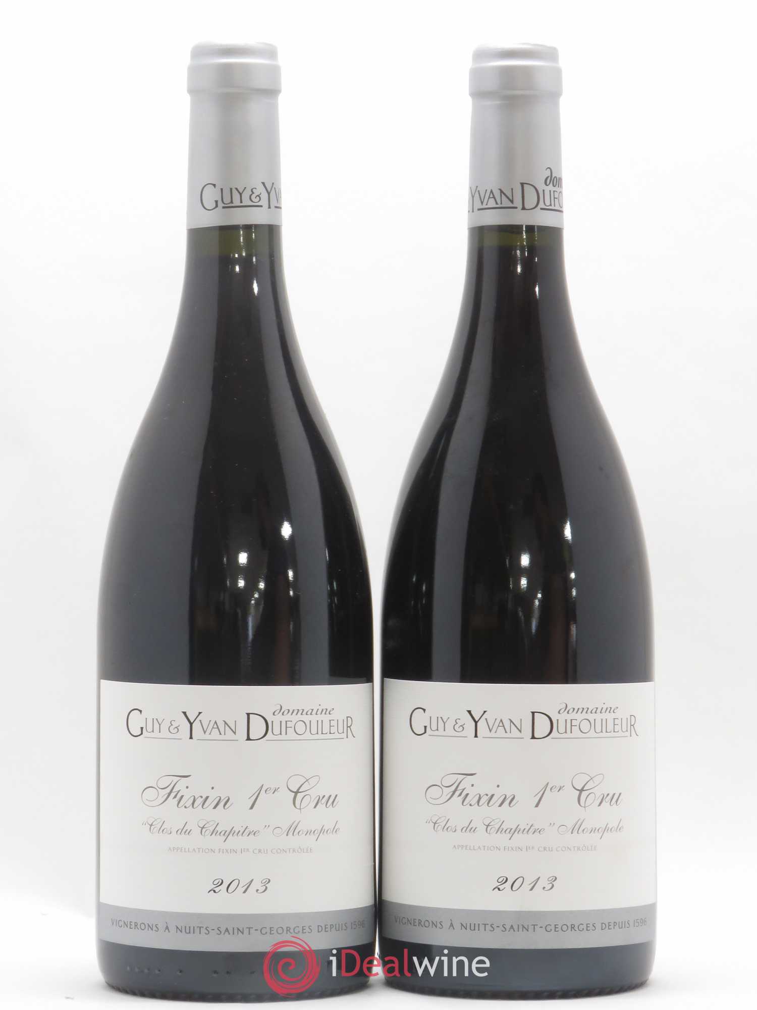 Fixin 1er Cru Clos du Chapître Domaine Guy et Yvan Dufouleur 2013 - Posten von 2 Flaschen - 0