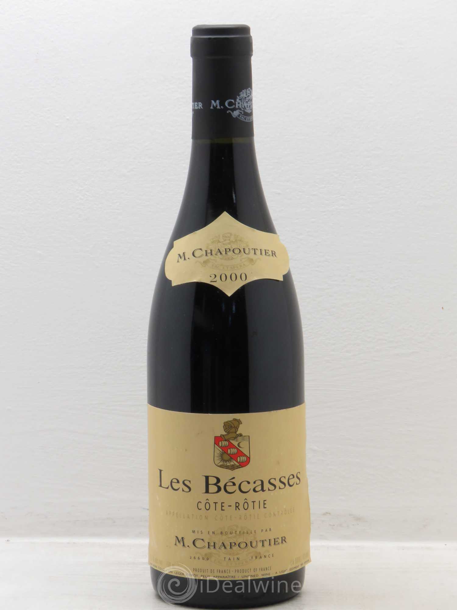 Côte-Rôtie Les Bécasses Chapoutier 2000 - Lot de 1 bouteille - 0