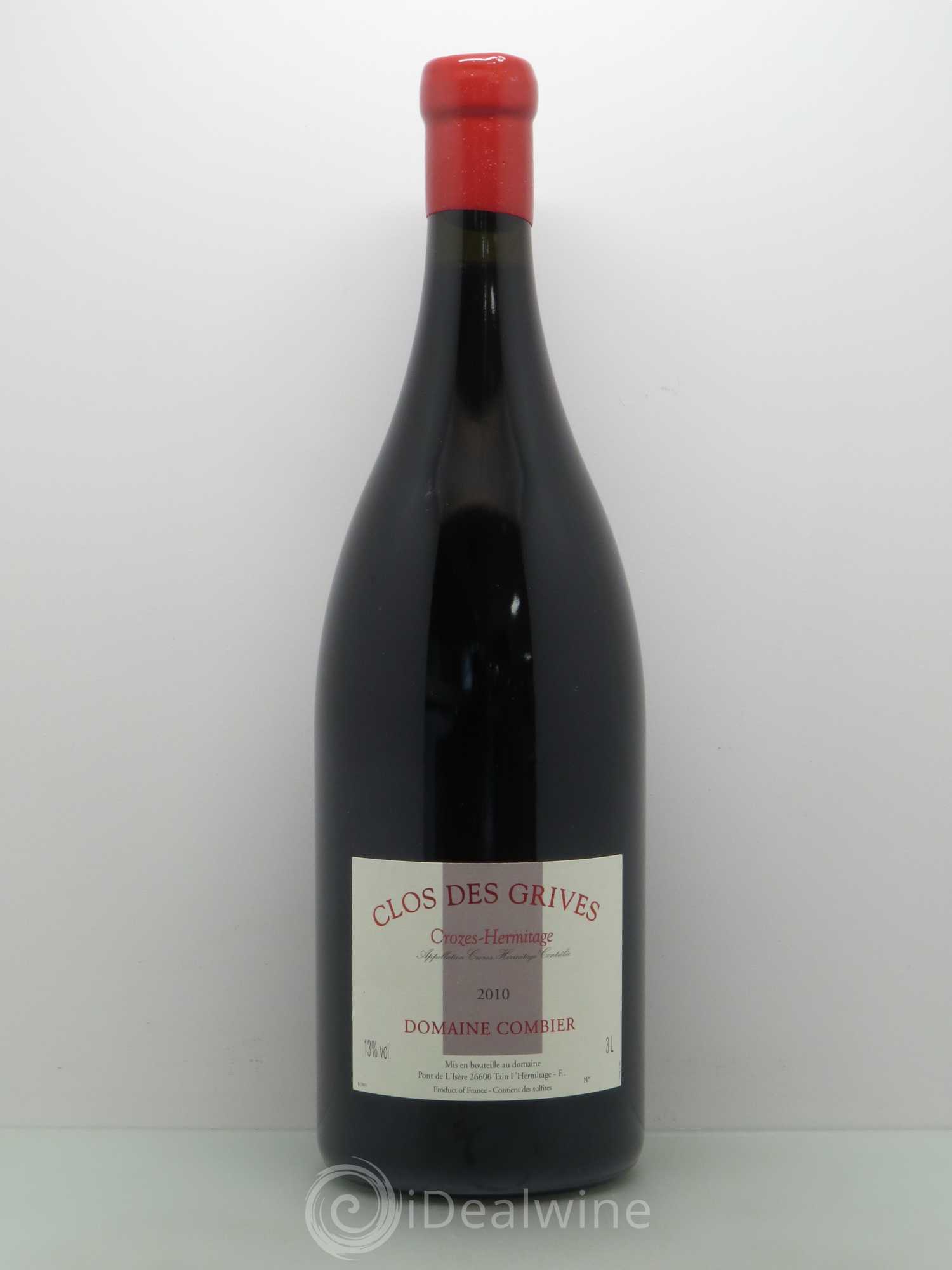 Crozes-Hermitage Clos des Grives Combier 2010 - Lot de 1 jeroboam - 0