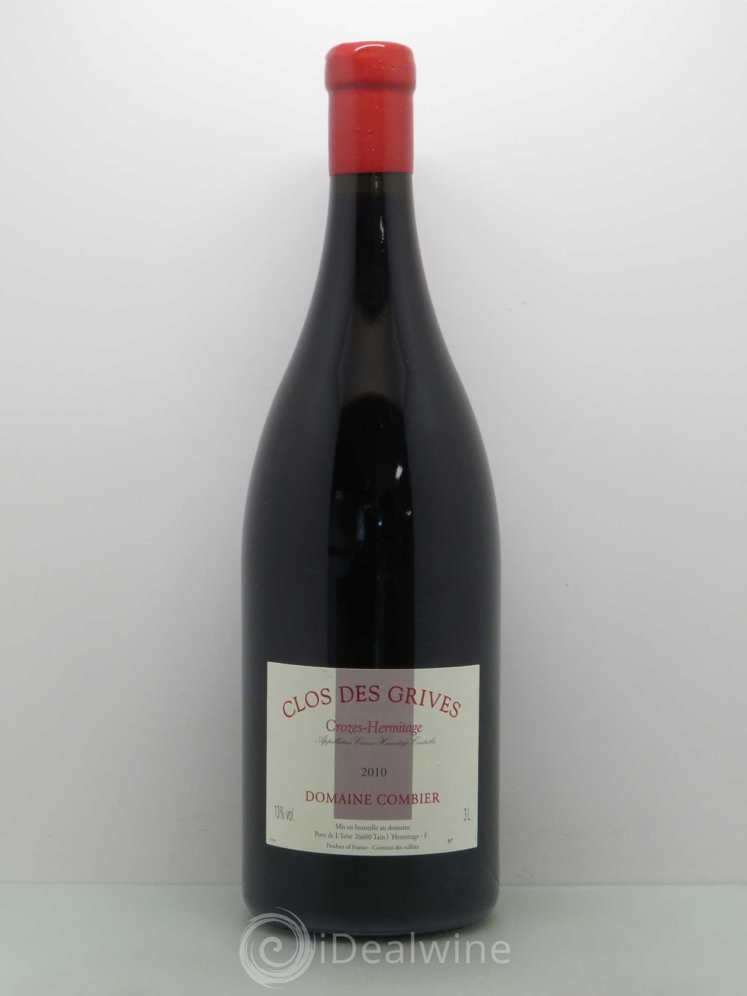 Crozes-Hermitage Clos des Grives Combier 2010 - Lot de 1 jeroboam - 0