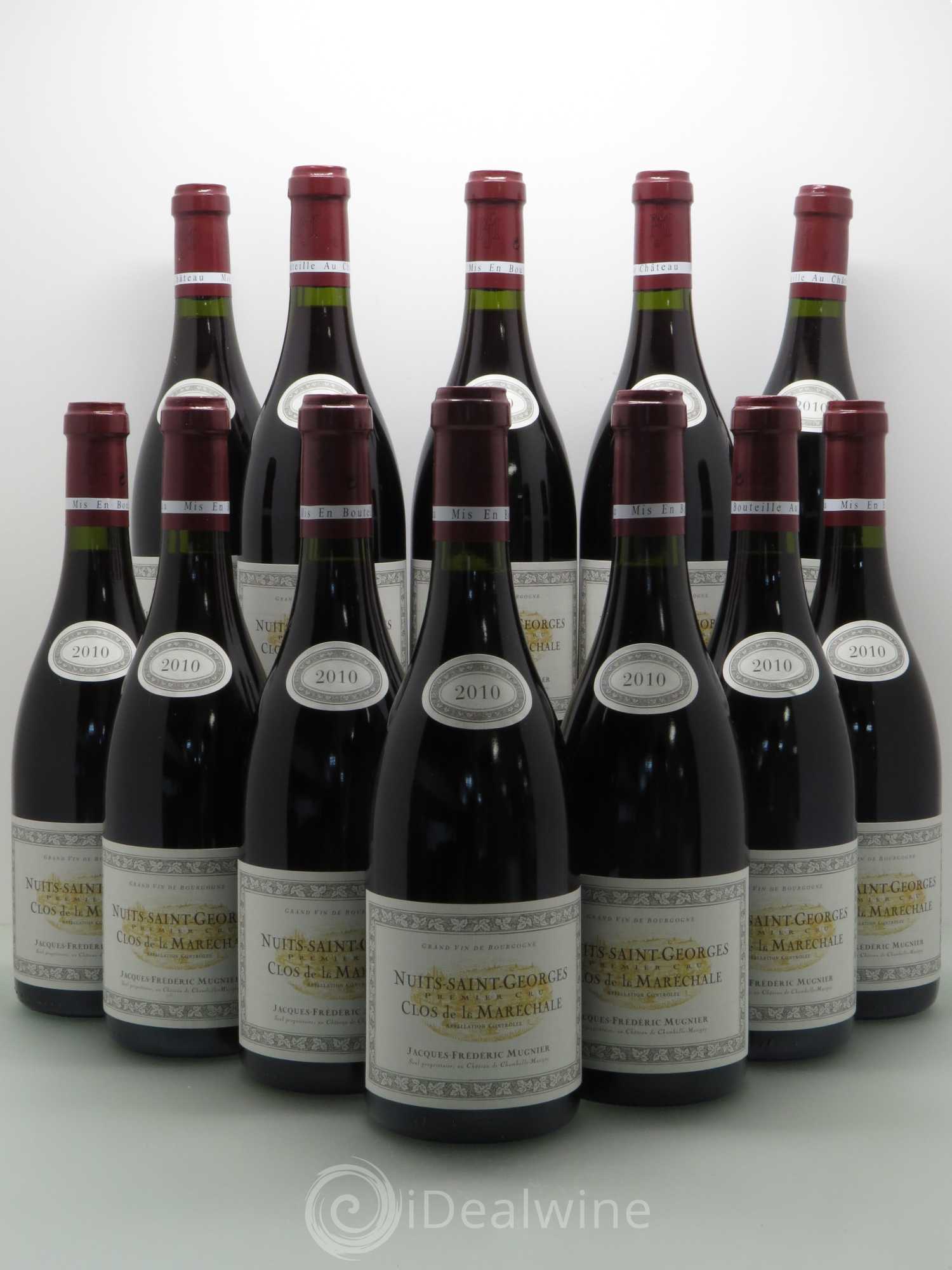 Nuits-Saint-Georges 1er Cru Clos de La Maréchale Jacques-Frédéric Mugnier 2010 - Lot de 12 bouteilles - 0