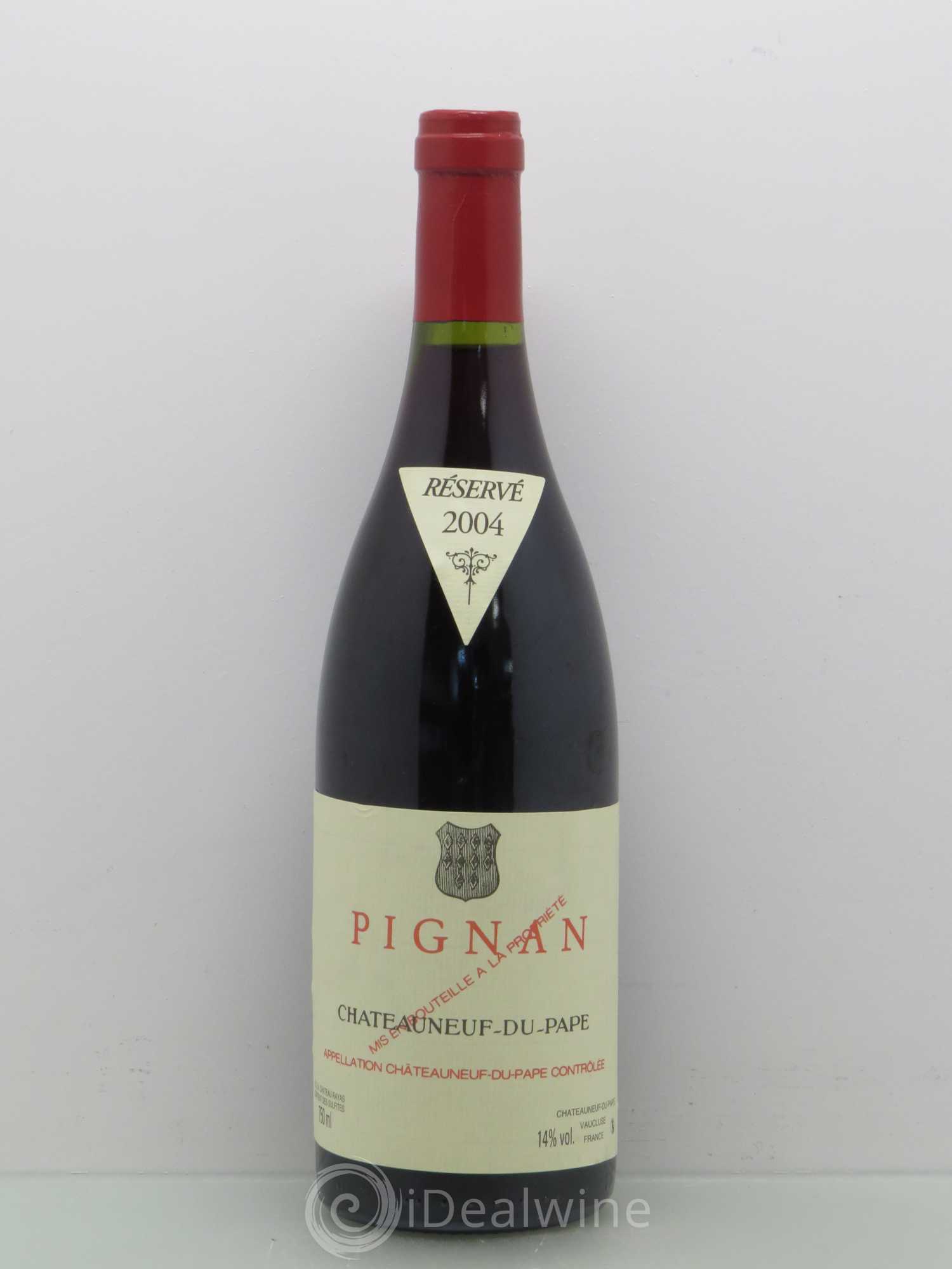 Châteauneuf-du-Pape Pignan Emmanuel Reynaud 2004 - Lot de 1 bouteille - 0