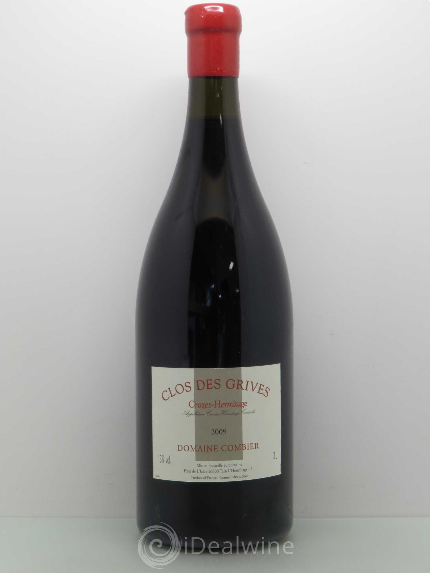 Crozes-Hermitage Clos des Grives Combier 2009 - Lot de 1 jeroboam - 0