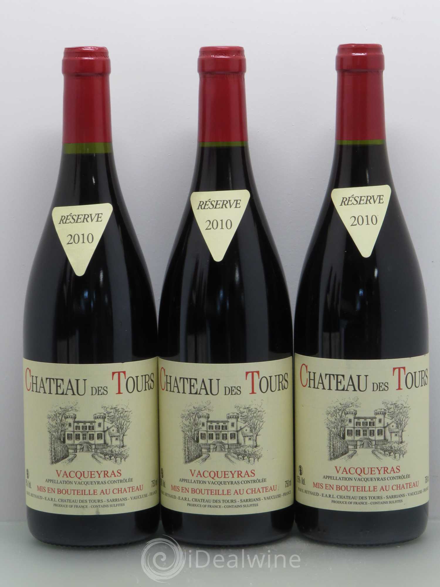 Vacqueyras Château des Tours Emmanuel Reynaud 2010 - Lot de 6 bouteilles - 2