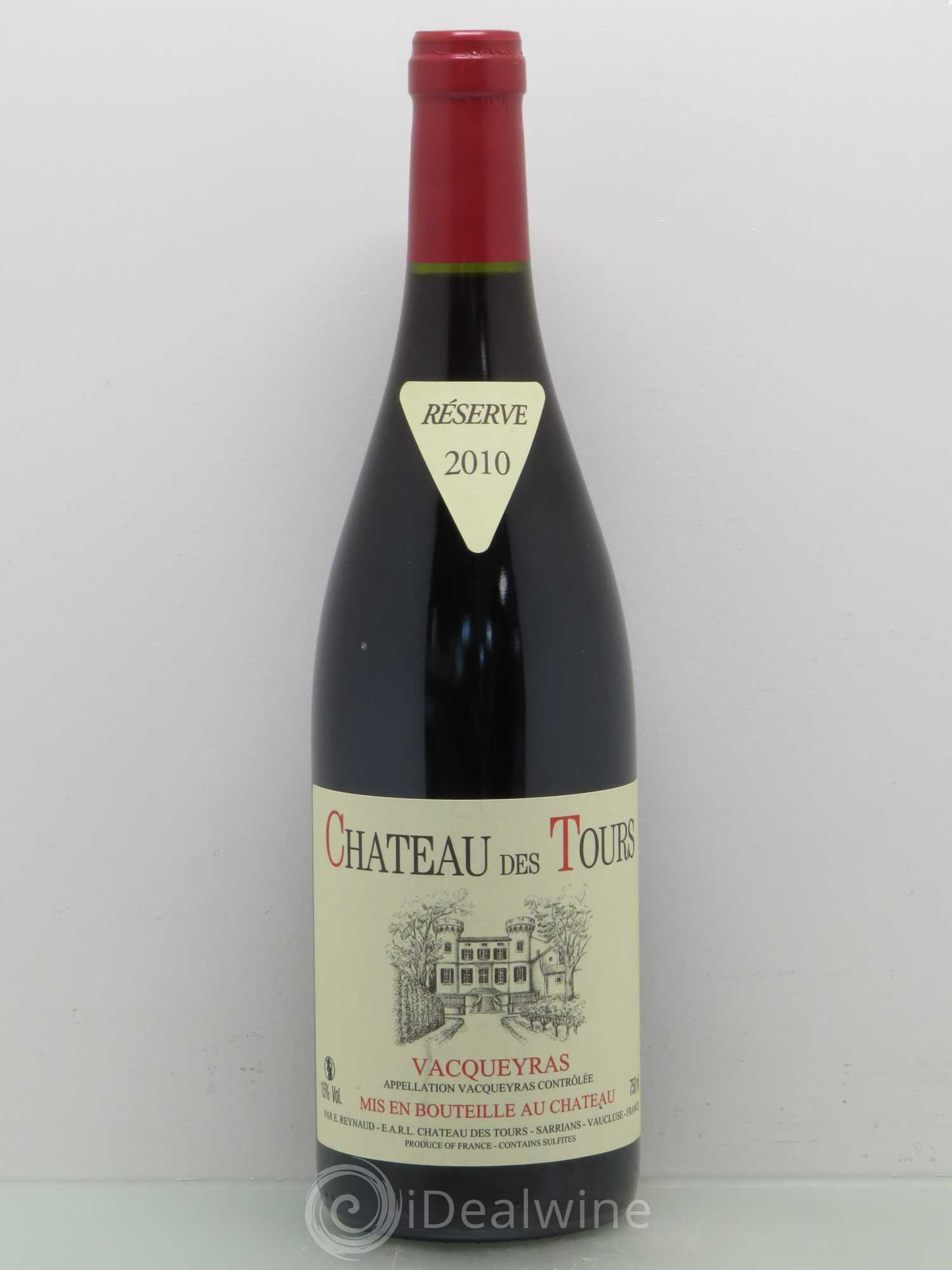 Vacqueyras Château des Tours Emmanuel Reynaud 2010 - Lot de 1 bouteille - 0