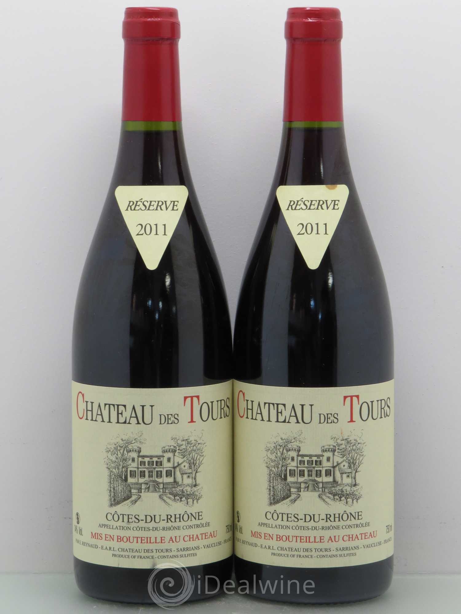 Côtes-du-Rhône Château des Tours Emmanuel Reynaud 2011 - Lot de 2 bouteilles - 0