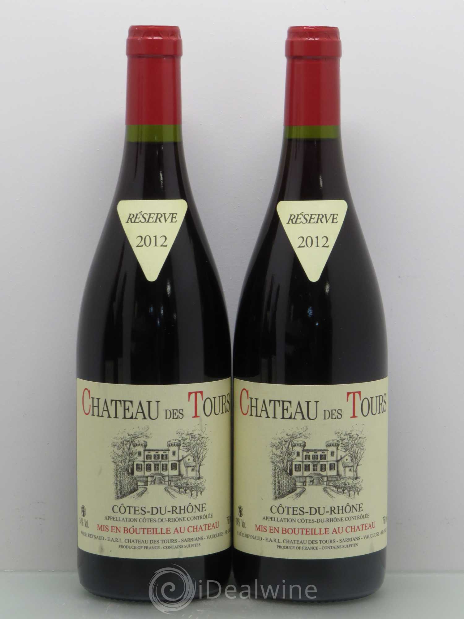 Côtes-du-Rhône Château des Tours Emmanuel Reynaud 2012 - Lot de 4 bouteilles - 1