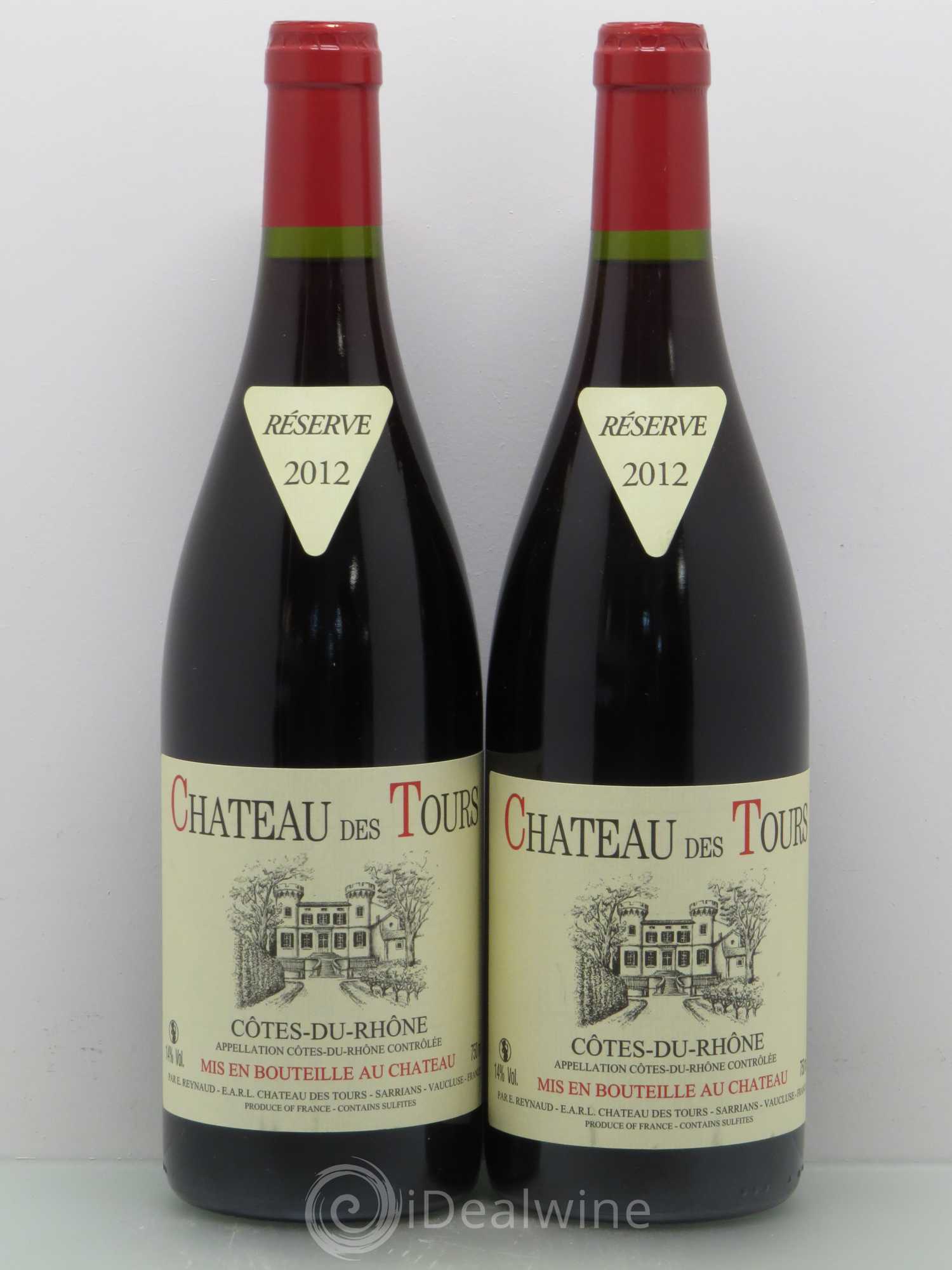 Côtes-du-Rhône Château des Tours Emmanuel Reynaud 2012 - Lot de 4 bouteilles - 2