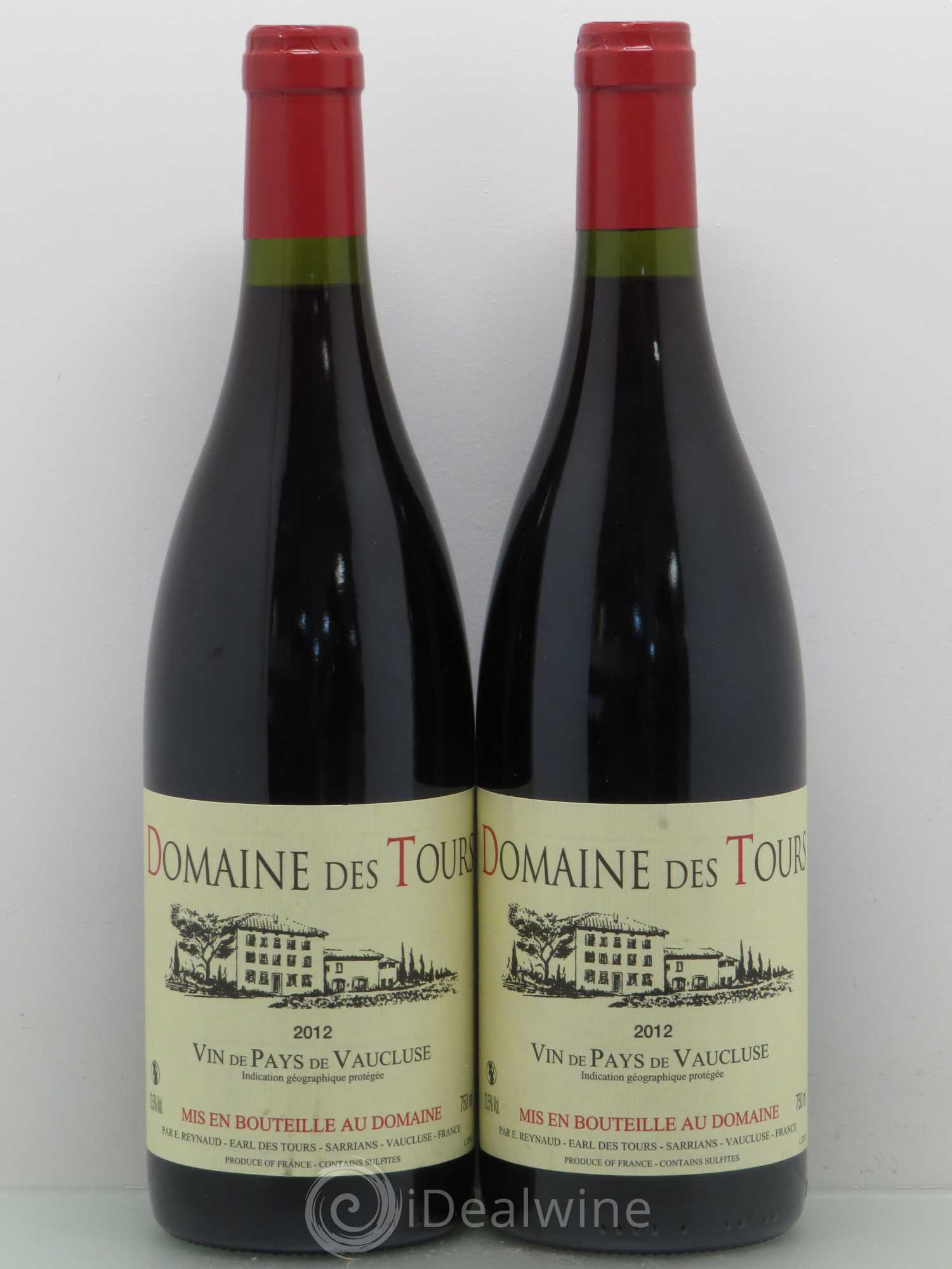 Vaucluse (Vin de Pays de Vaucluse) Domaine des Tours Emmanuel Reynaud 2012 - Lot de 2 bouteilles - 0