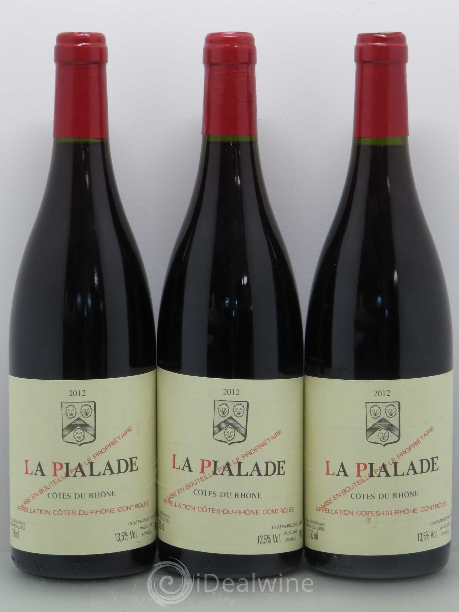 Côtes-du-Rhône La Pialade Emmanuel Reynaud 2012 - Lot de 3 bouteilles - 0