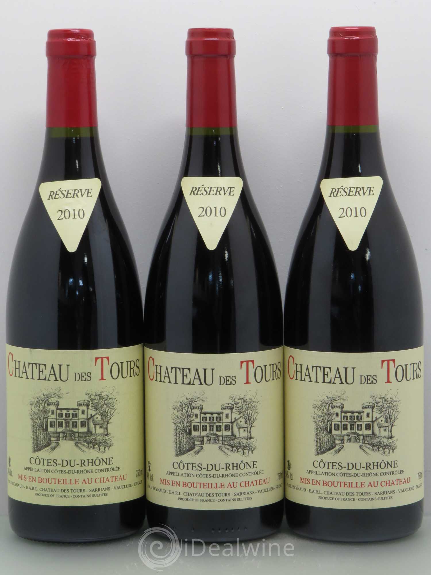 Côtes-du-Rhône Château des Tours Emmanuel Reynaud 2010 - Lot de 6 bouteilles - 2