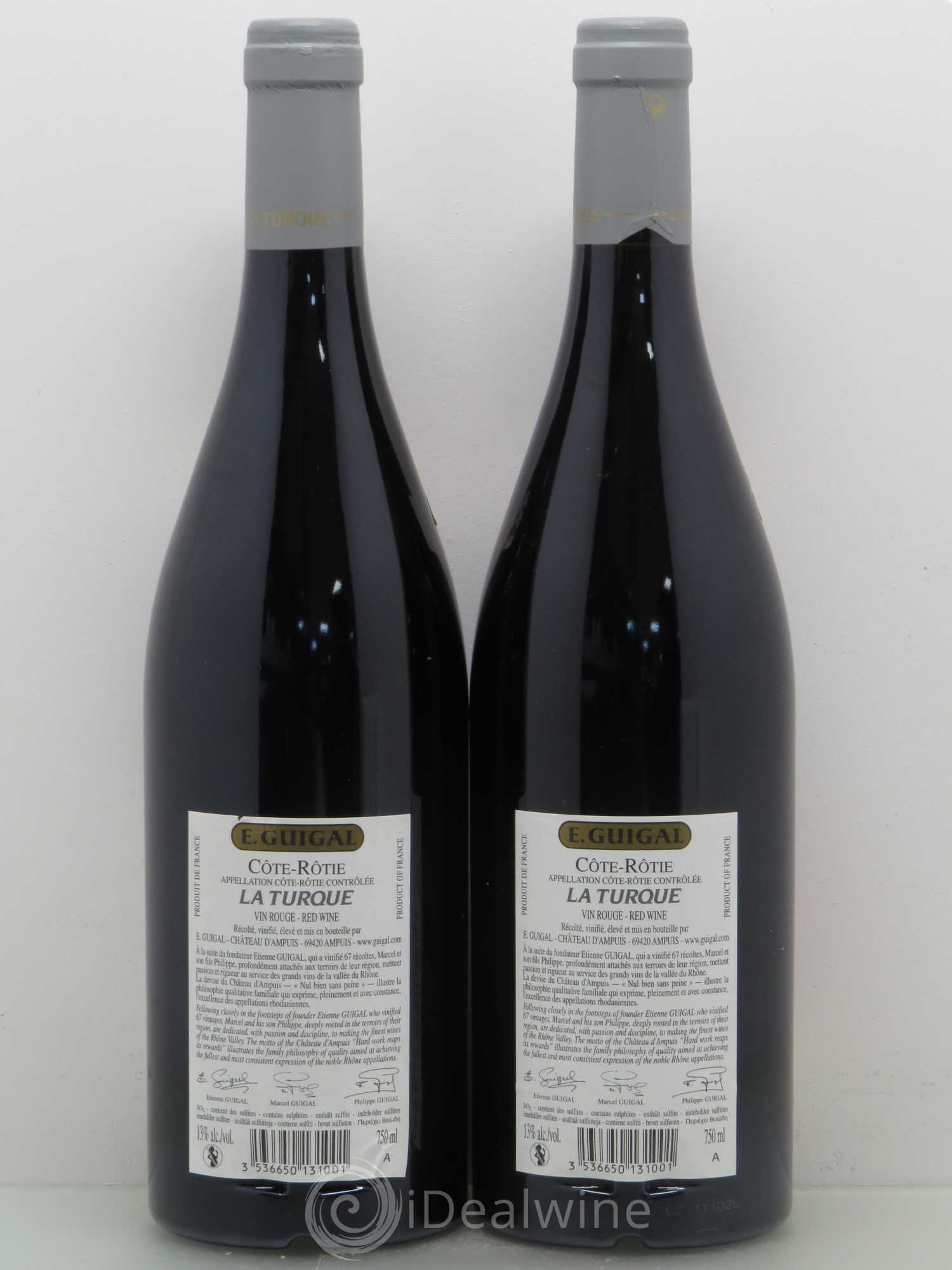 Côte-Rôtie La Turque Guigal 2007 - Lot de 2 bouteilles - 1
