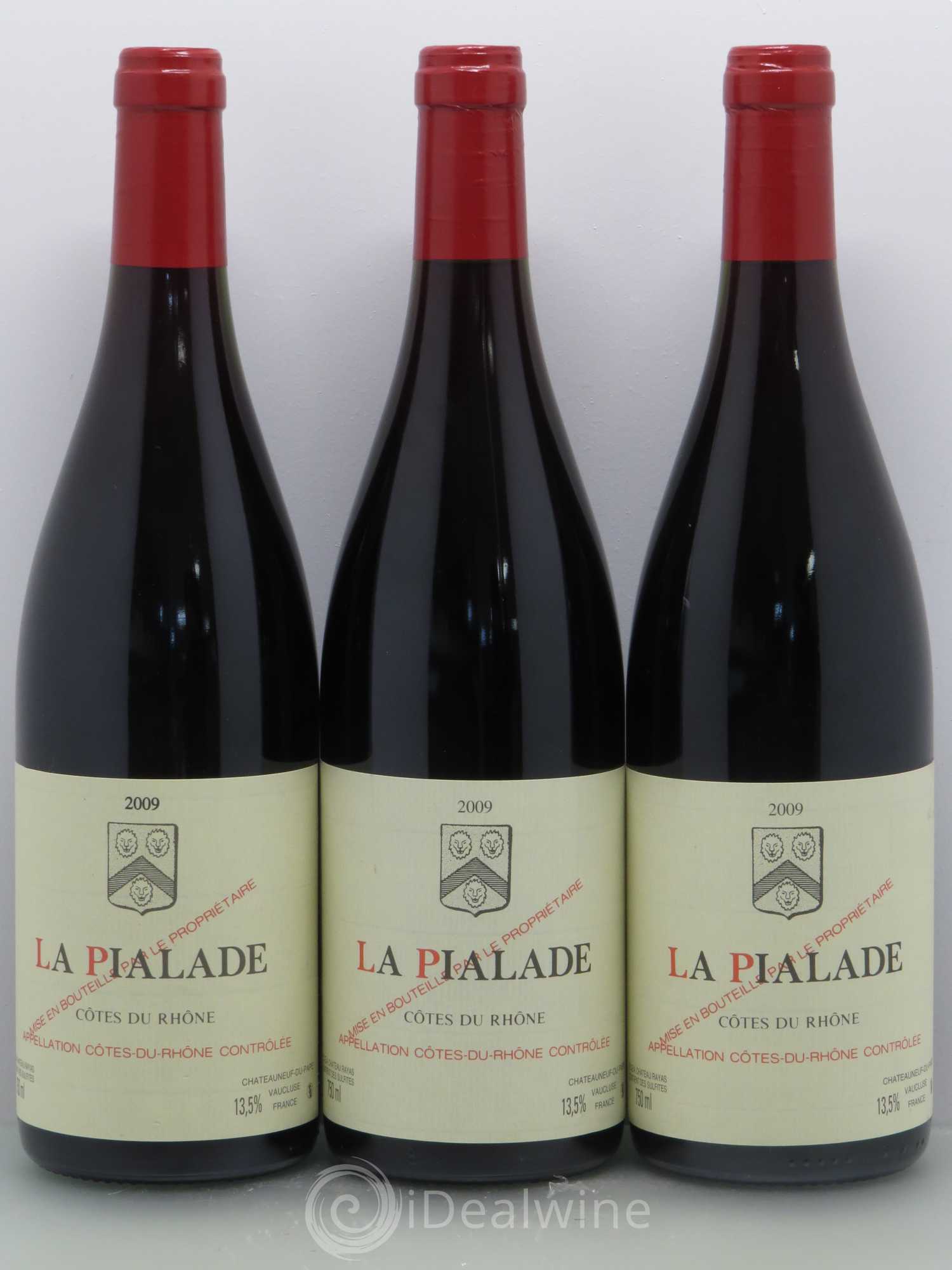 Côtes-du-Rhône La Pialade Emmanuel Reynaud 2009 - Lot de 3 bouteilles - 0