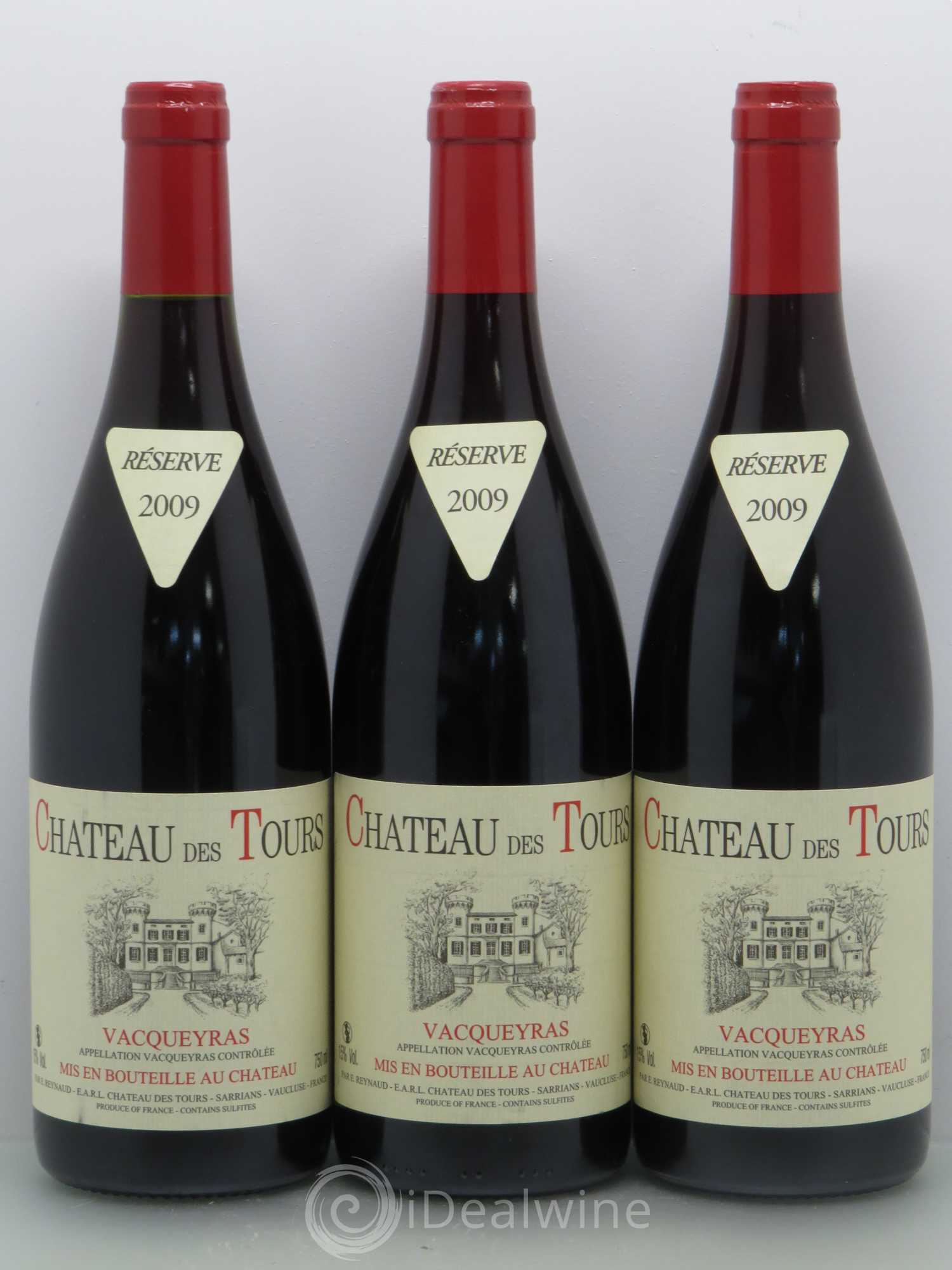 Vacqueyras Château des Tours Emmanuel Reynaud 2009 - Lot de 6 bouteilles - 2