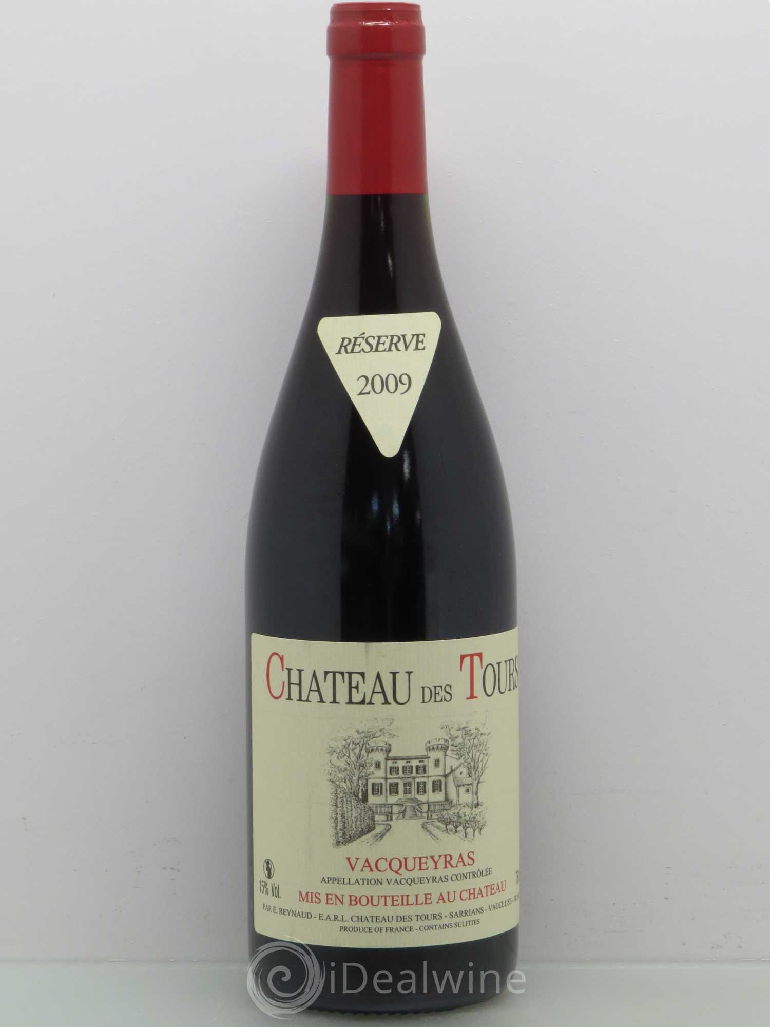 Vacqueyras Château des Tours Emmanuel Reynaud 2009 - Lot de 1 bouteille - 0