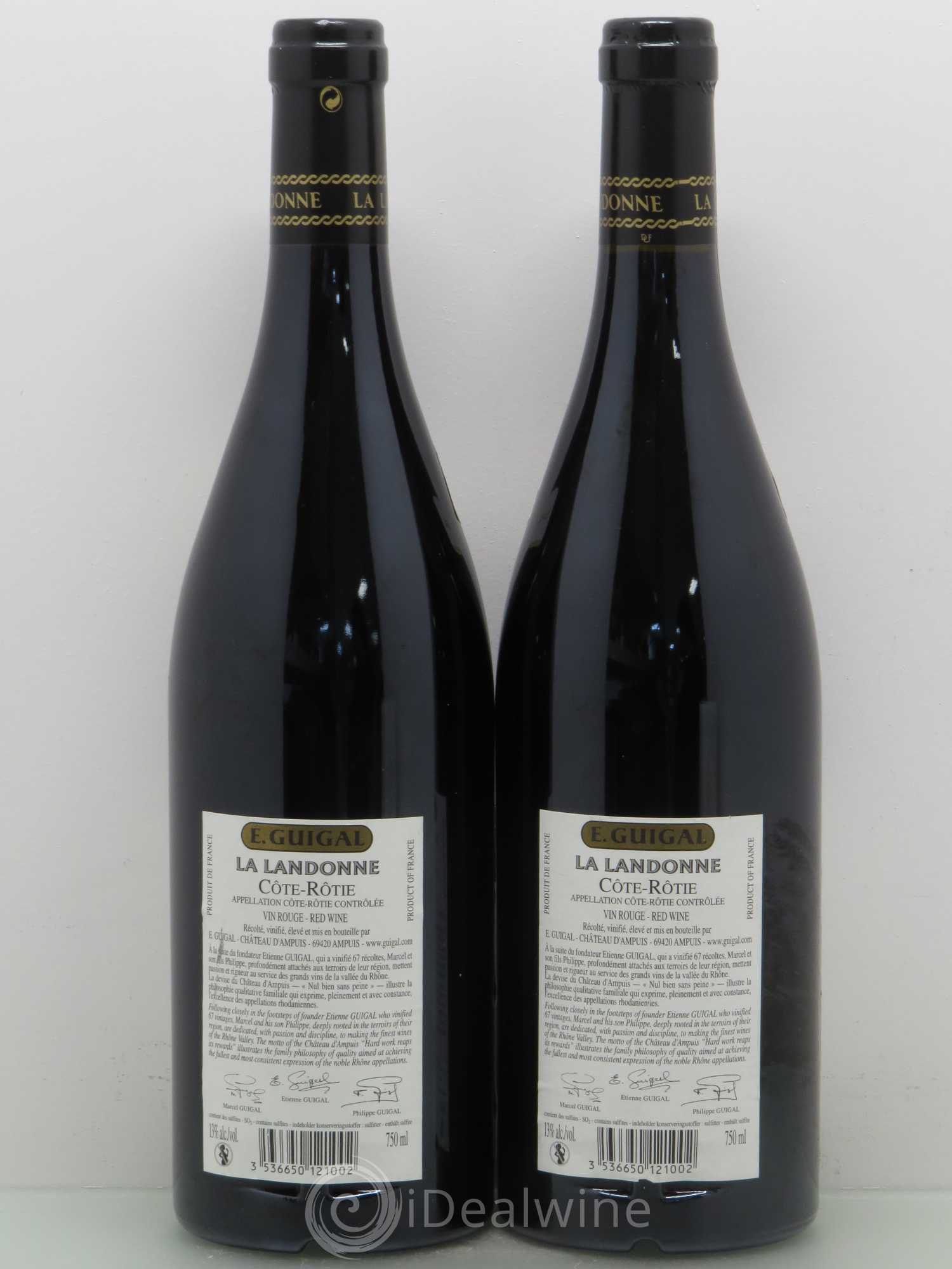 Côte-Rôtie La Landonne Guigal 2005 - Lot de 2 bouteilles - 1