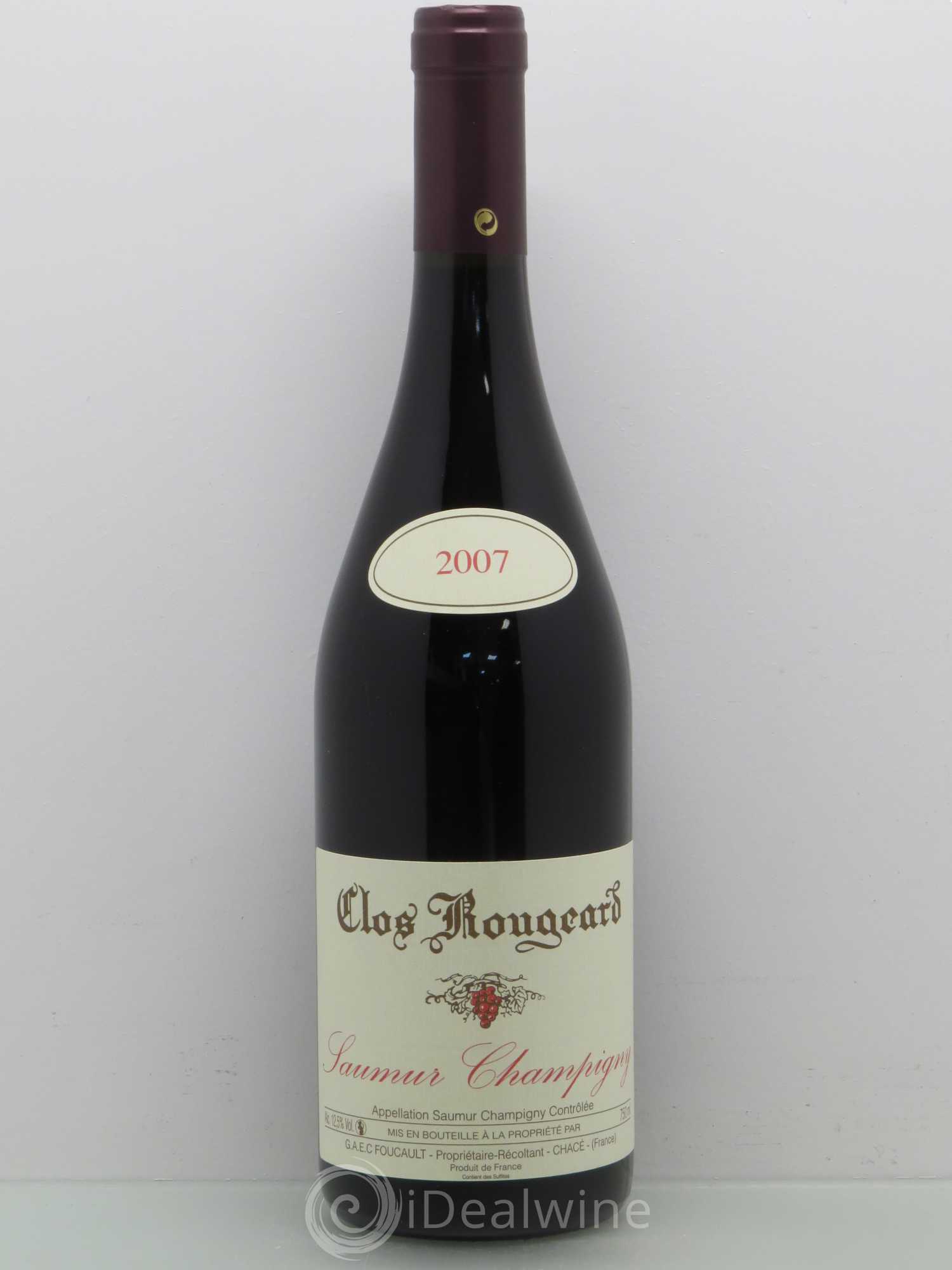Saumur-Champigny Clos Rougeard 2007 - Lot de 1 bouteille - 0