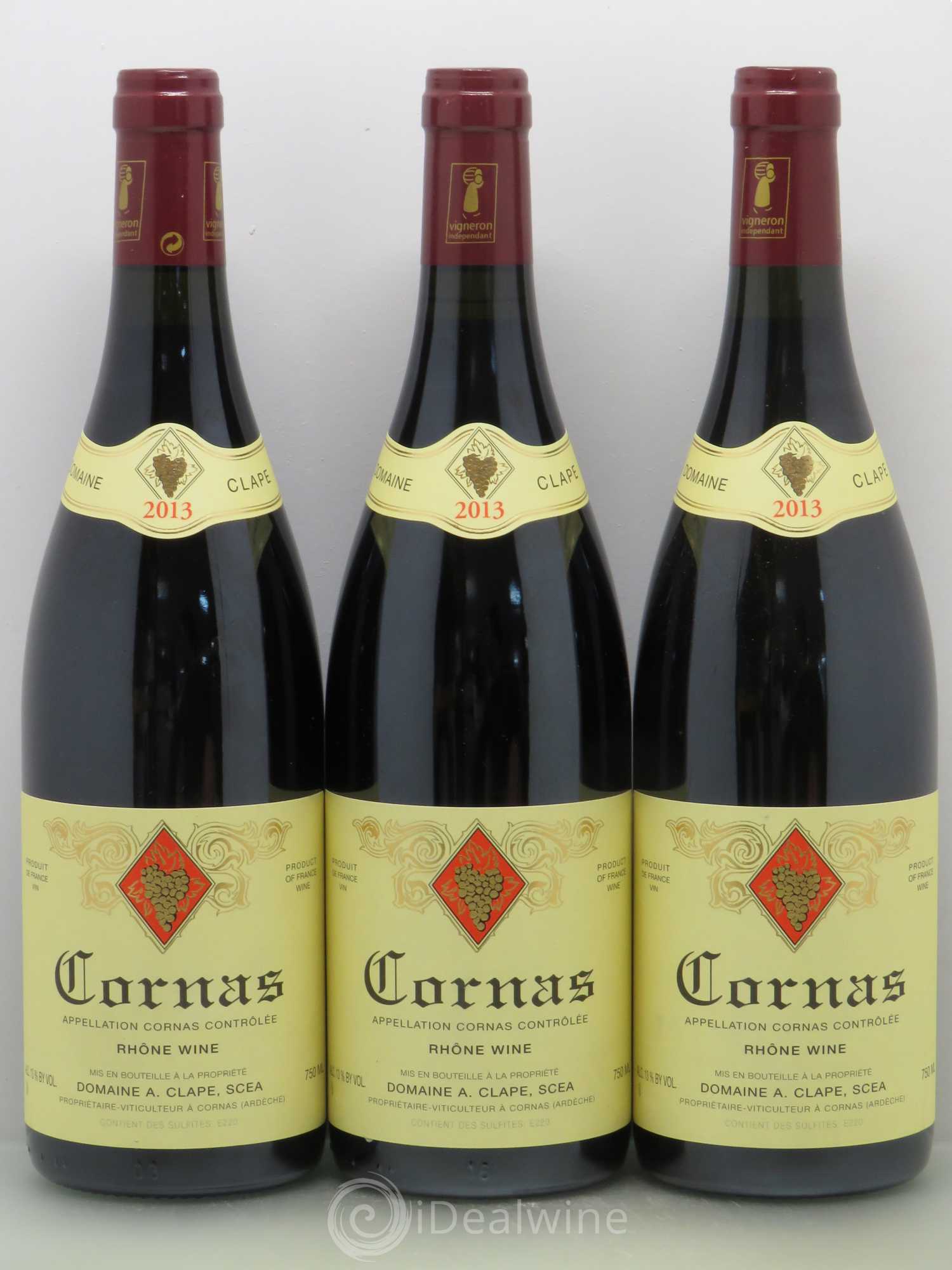 Cornas Auguste Clape 2013 - Lot de 3 bouteilles - 0
