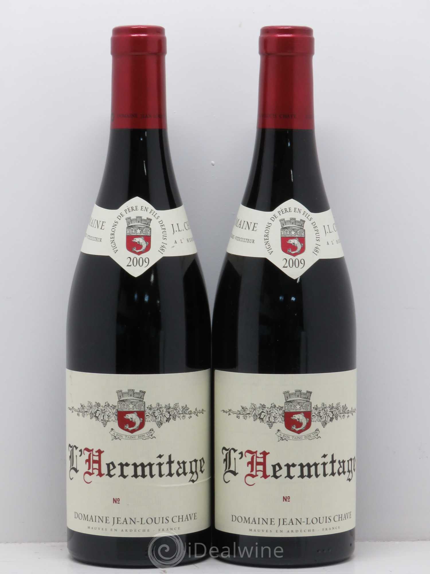 Hermitage Jean-Louis Chave 2009 - Lot de 2 bouteilles - 0