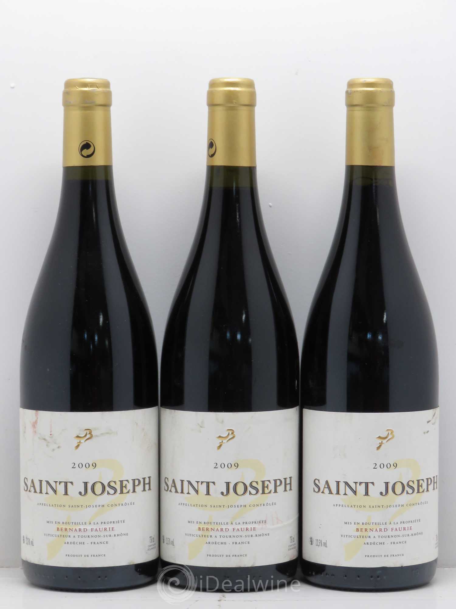 Saint-Joseph Bernard Faurie 2009 - Posten von 3 Flaschen - 0