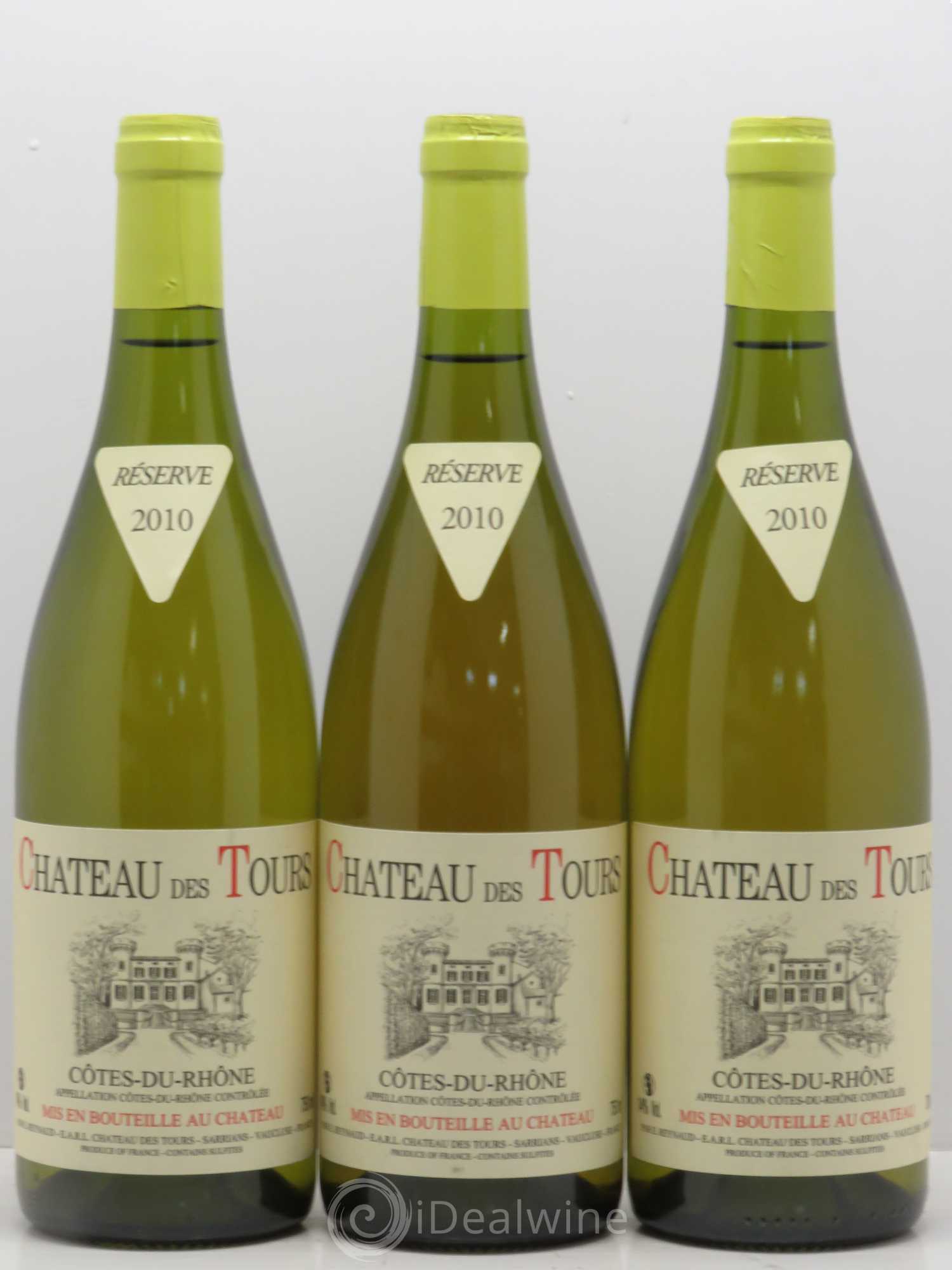 Côtes-du-Rhône Château des Tours Emmanuel Reynaud 2010 - Lot de 3 bouteilles - 0