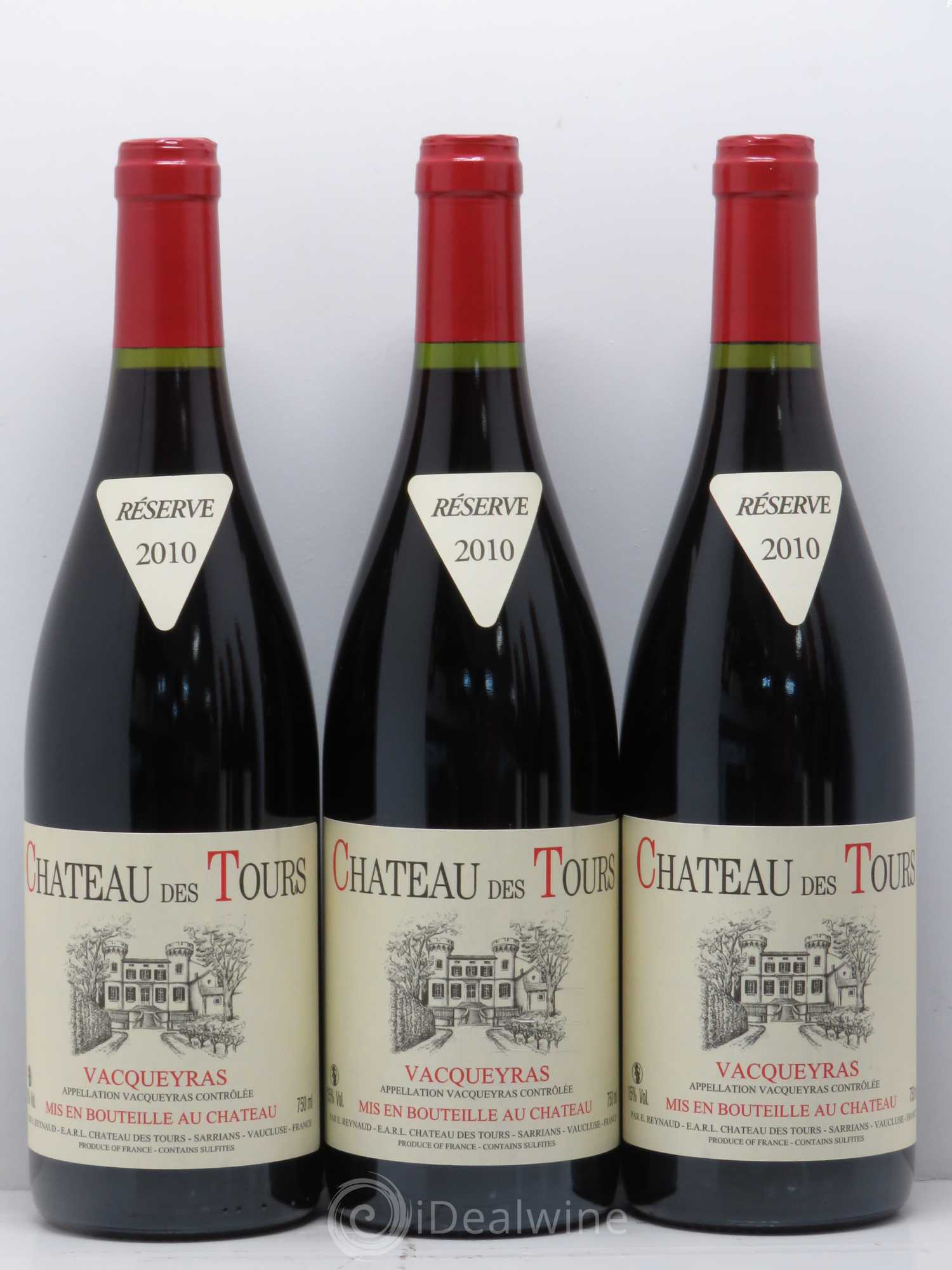 Vacqueyras Château des Tours Emmanuel Reynaud 2010 - Lot de 6 bouteilles - 1