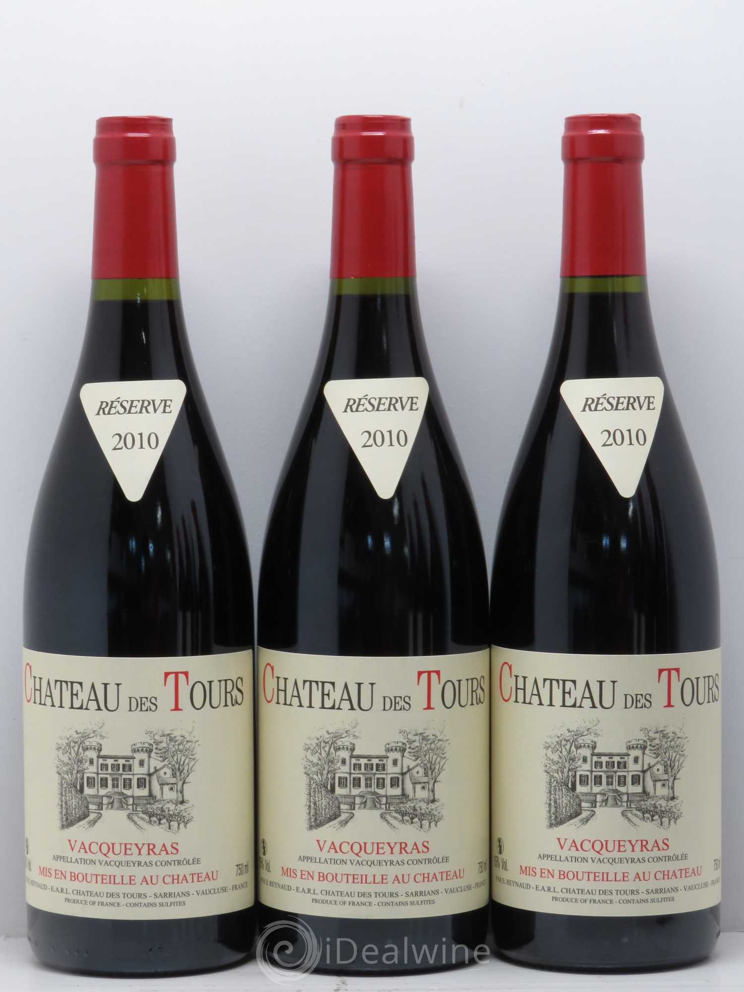 Vacqueyras Château des Tours Emmanuel Reynaud 2010 - Lot de 6 bouteilles - 2