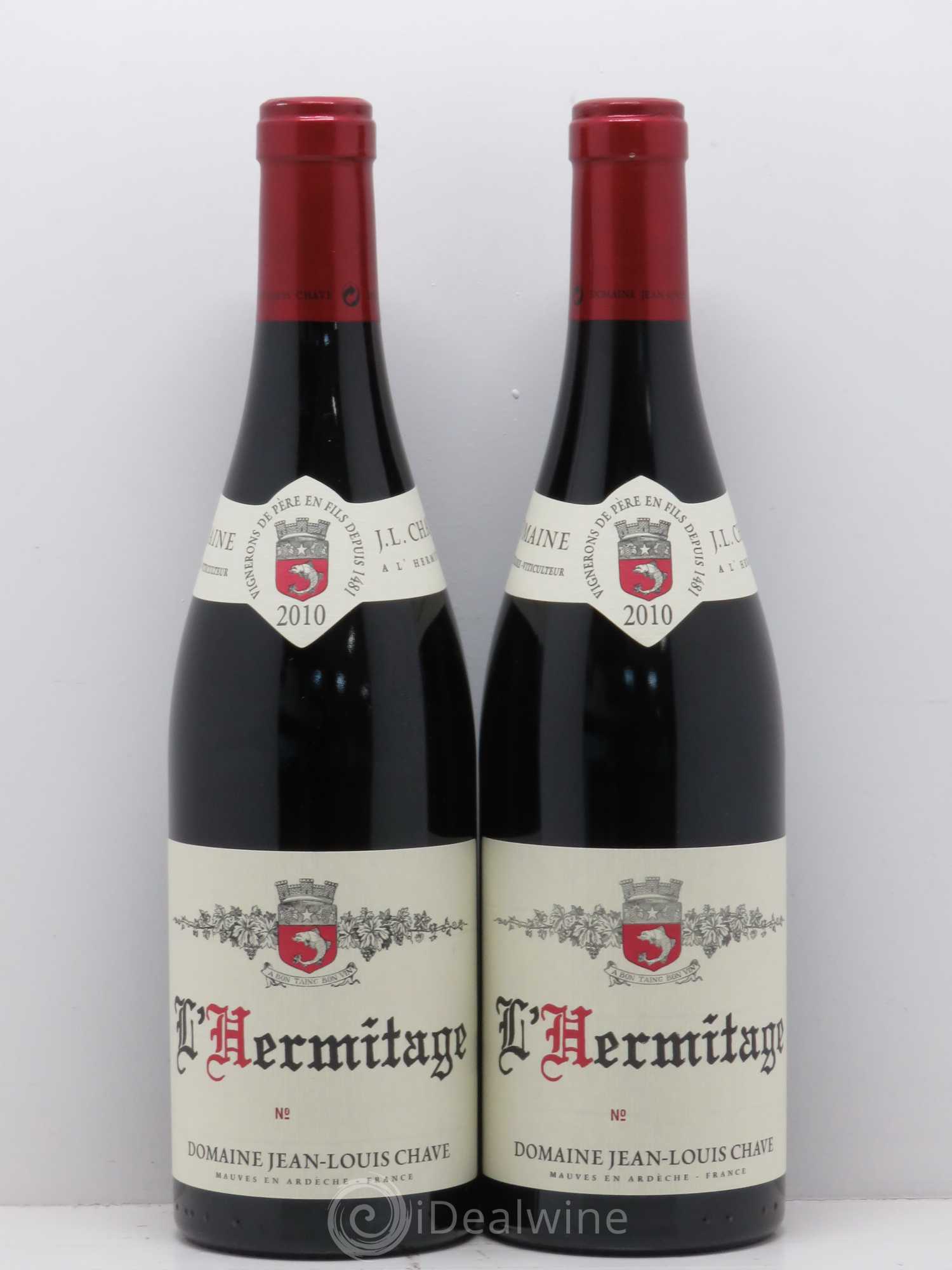 Hermitage Jean-Louis Chave 2010 - Lot de 2 bouteilles - 0
