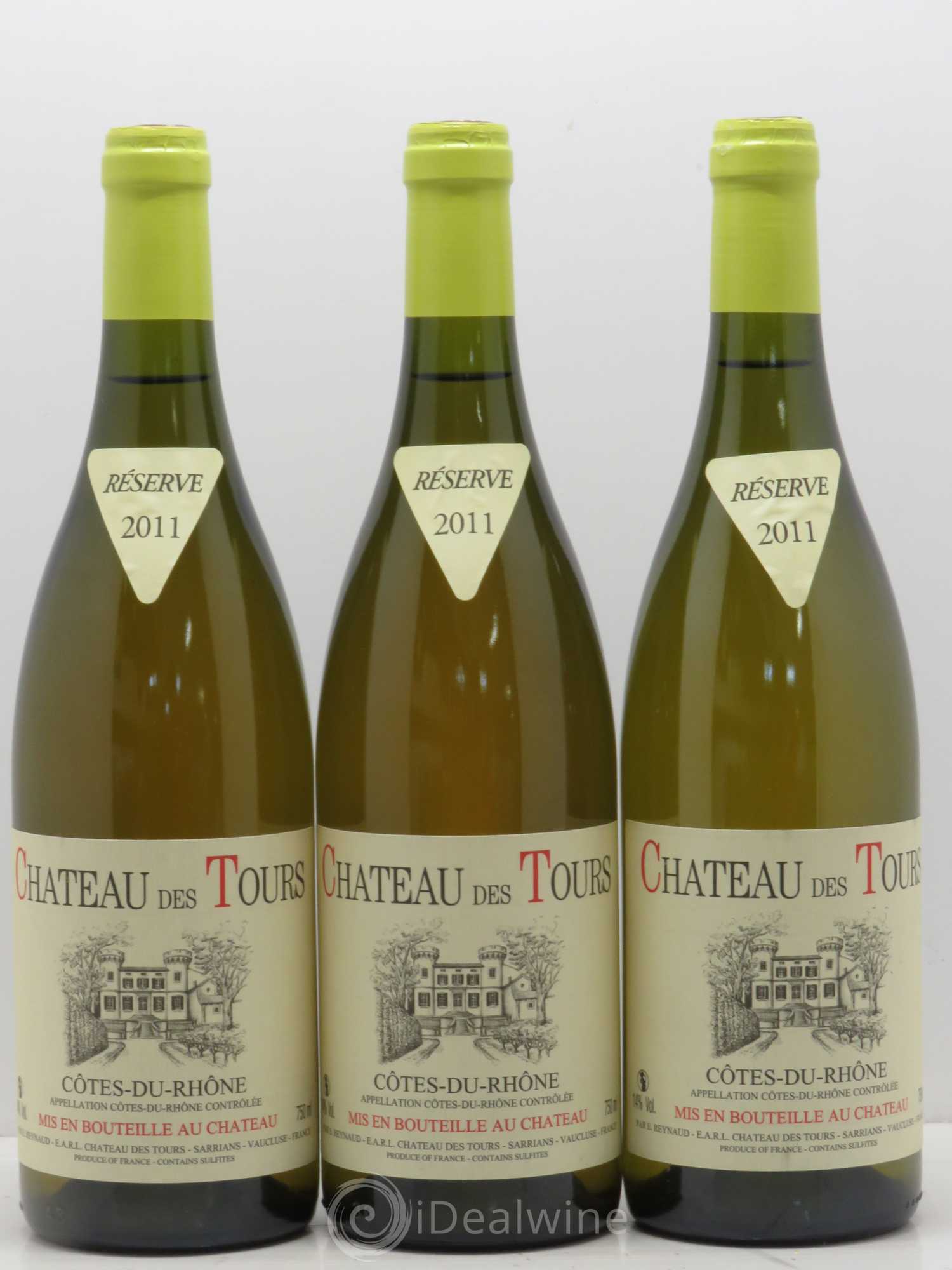 Côtes-du-Rhône Château des Tours Emmanuel Reynaud 2011 - Lot de 3 bouteilles - 0