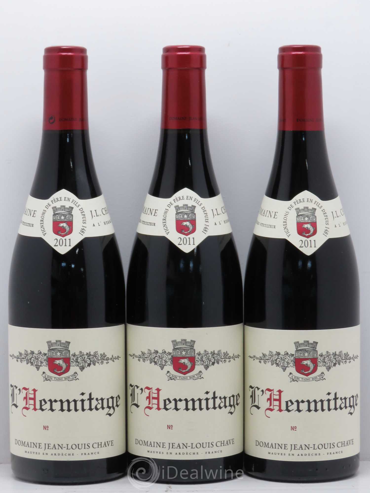 Hermitage Jean-Louis Chave 2011 - Lot de 3 bouteilles - 0