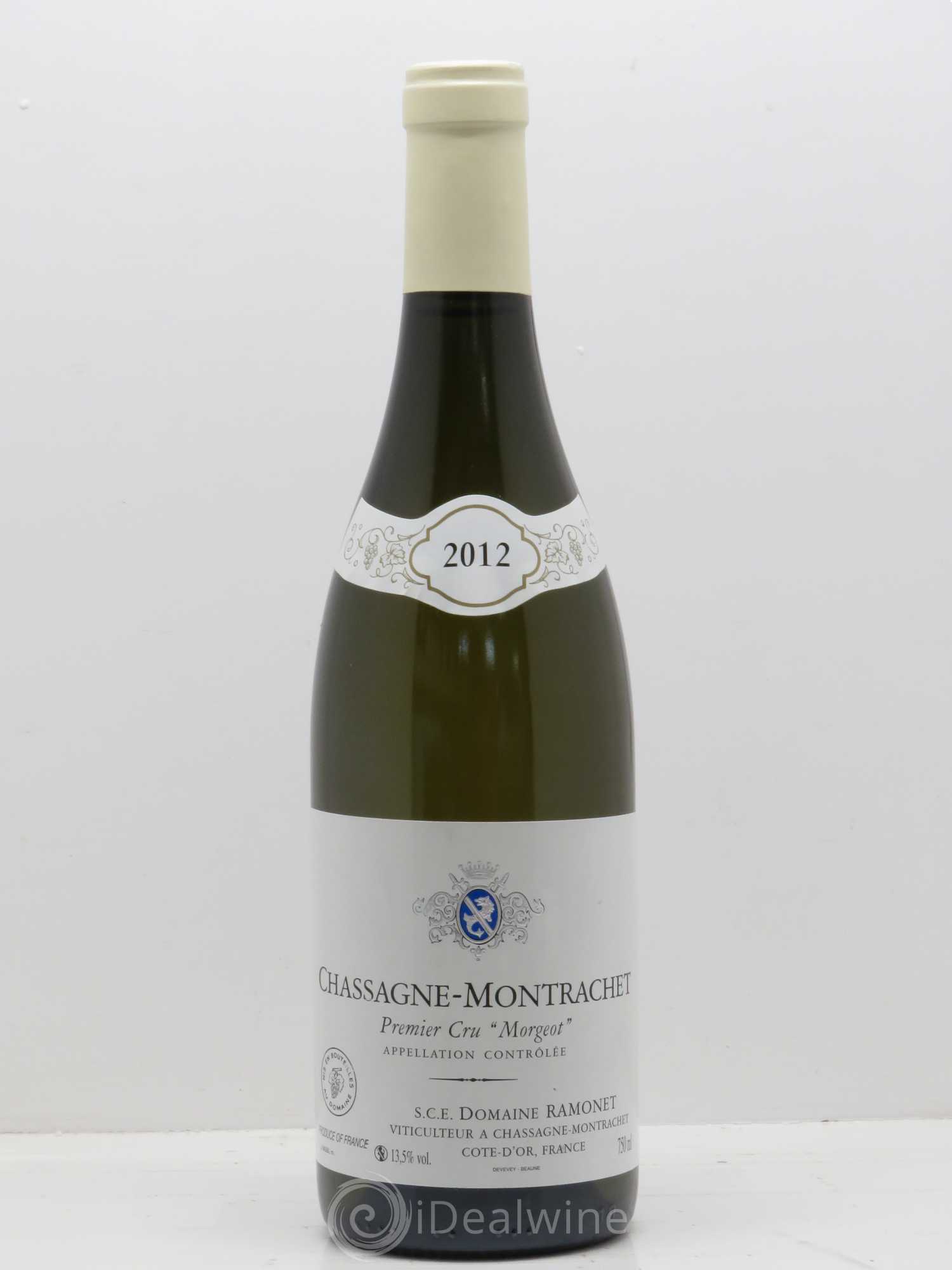 Chassagne-Montrachet 1er Cru Morgeot Ramonet (Domaine) 2012 - Lot de 1 bouteille - 0