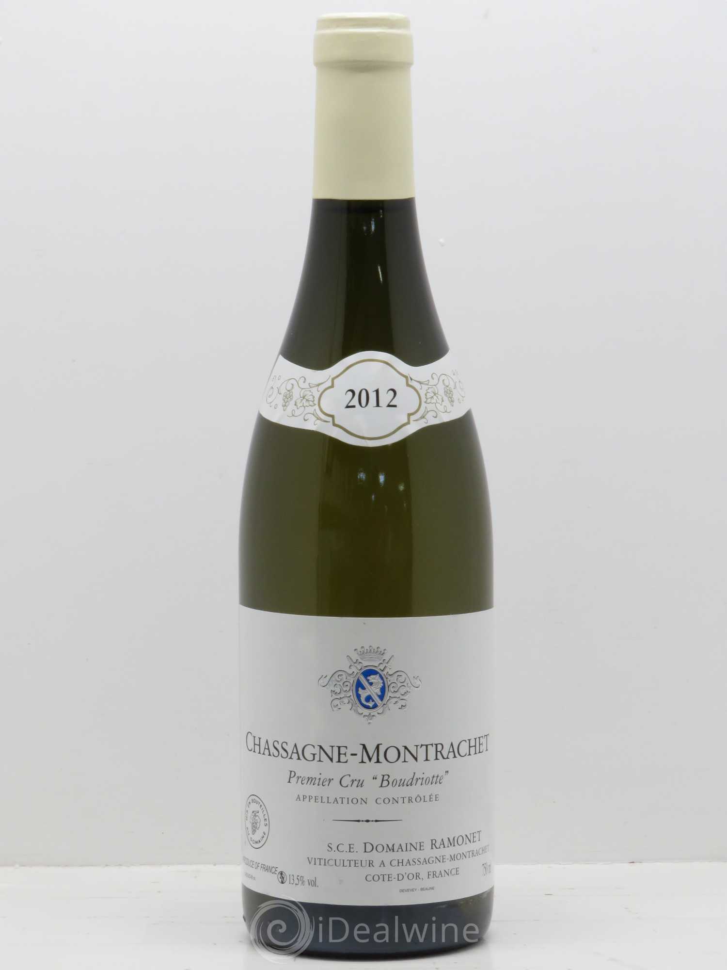 Chassagne-Montrachet 1er Cru Boudriotte Ramonet (Domaine) 2012 - Lot de 1 bouteille - 0