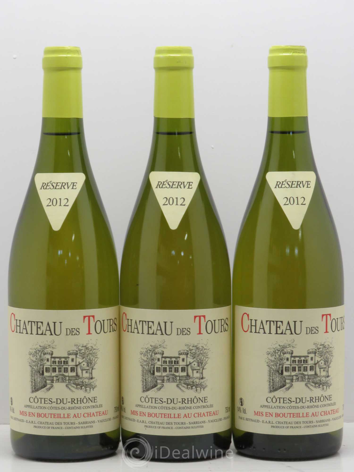 Côtes-du-Rhône Château des Tours Emmanuel Reynaud 2012 - Lot de 3 bouteilles - 0