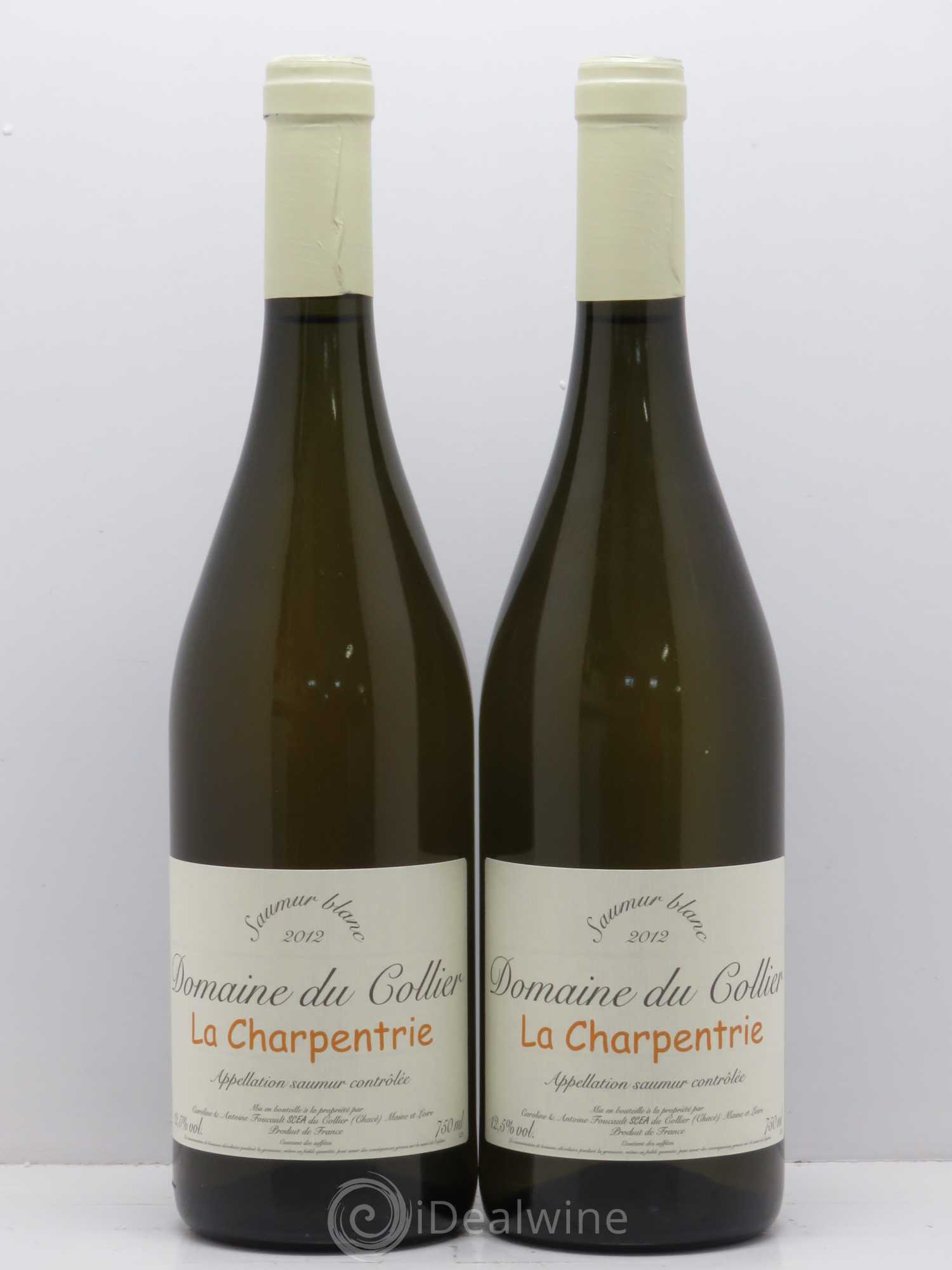 Saumur La Charpentrie Domaine du Collier 2012 - Lot de 2 bouteilles - 0