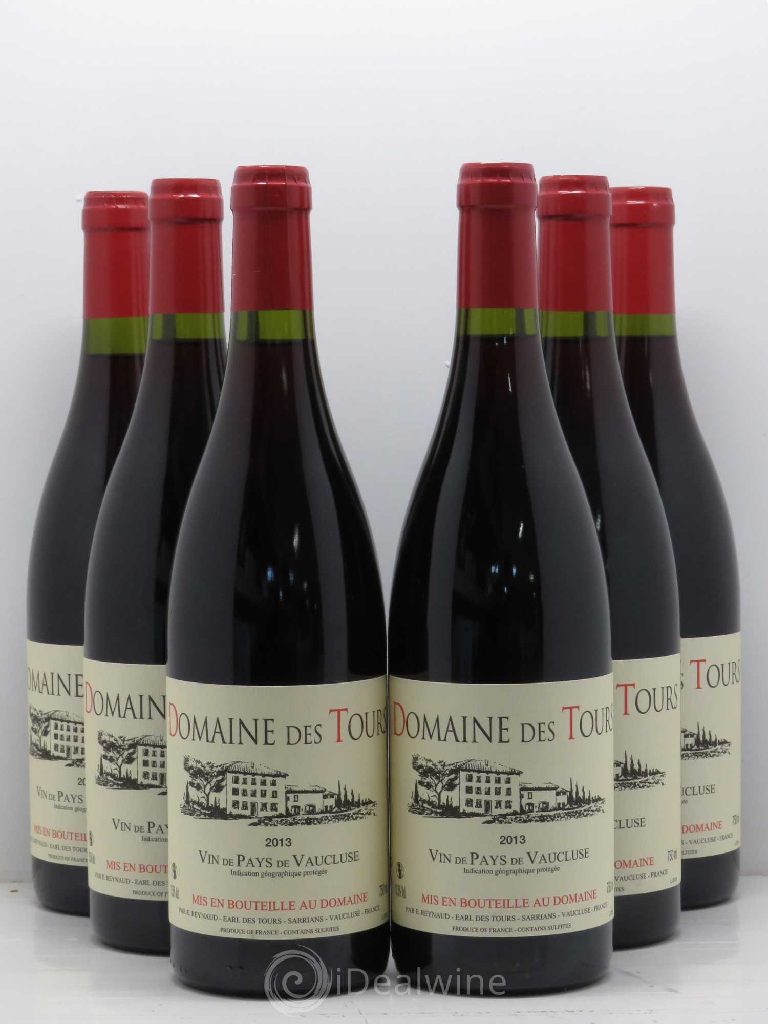Vaucluse (Vin de Pays de Vaucluse) Domaine des Tours Emmanuel Reynaud 2013 - Lot de 6 bouteilles - 0