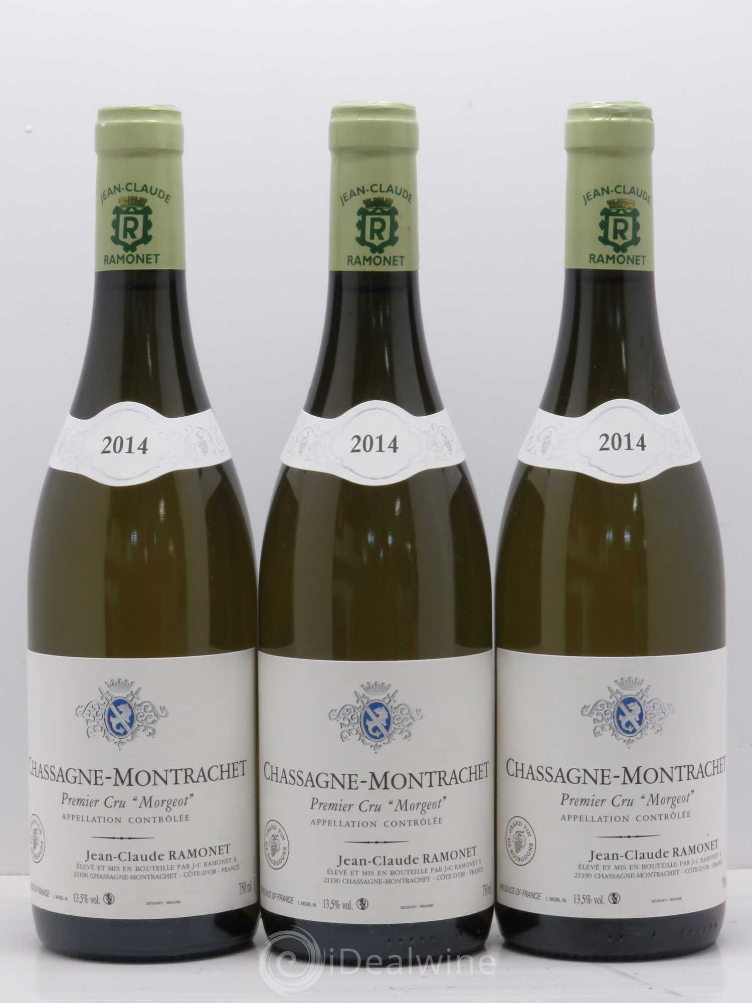 Chassagne-Montrachet 1er Cru Morgeot Ramonet (Domaine) 2014 - Lot de 3 bouteilles - 0