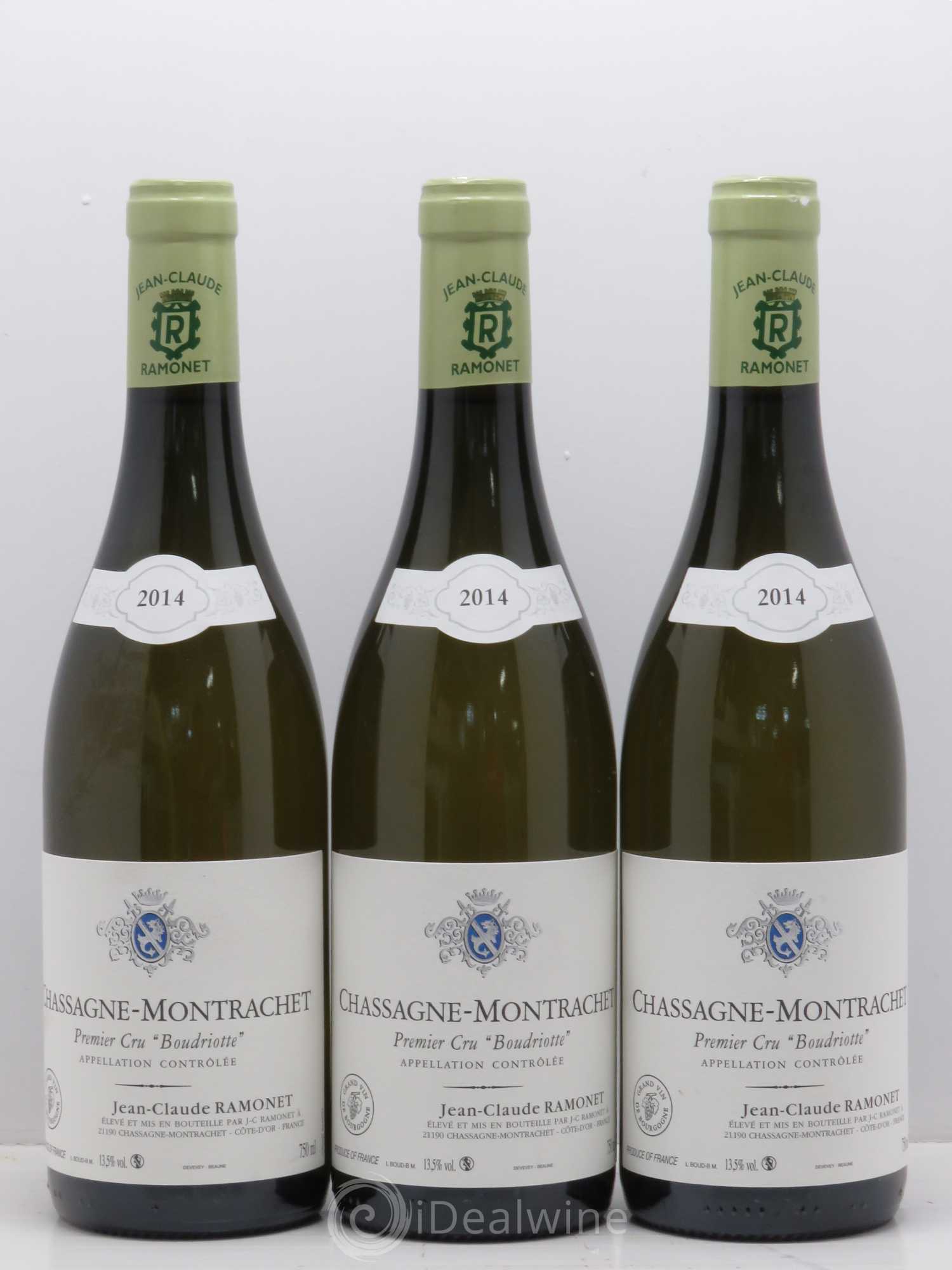 Chassagne-Montrachet 1er Cru Boudriotte Ramonet (Domaine) 2014 - Lot de 3 bouteilles - 0