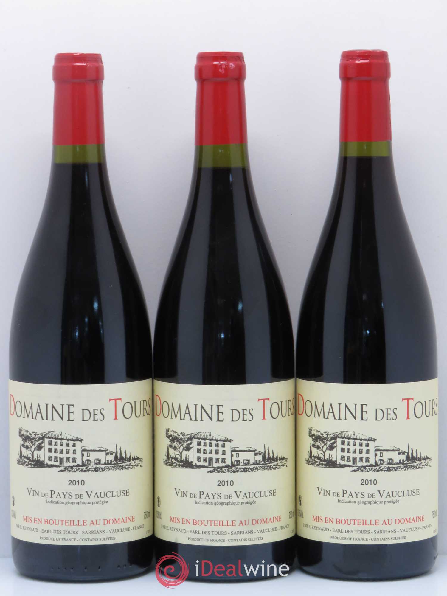 IGP Vaucluse (Vin de Pays de Vaucluse) Domaine des Tours Emmanuel Reynaud 2010 - Lot de 6 bouteilles - 2