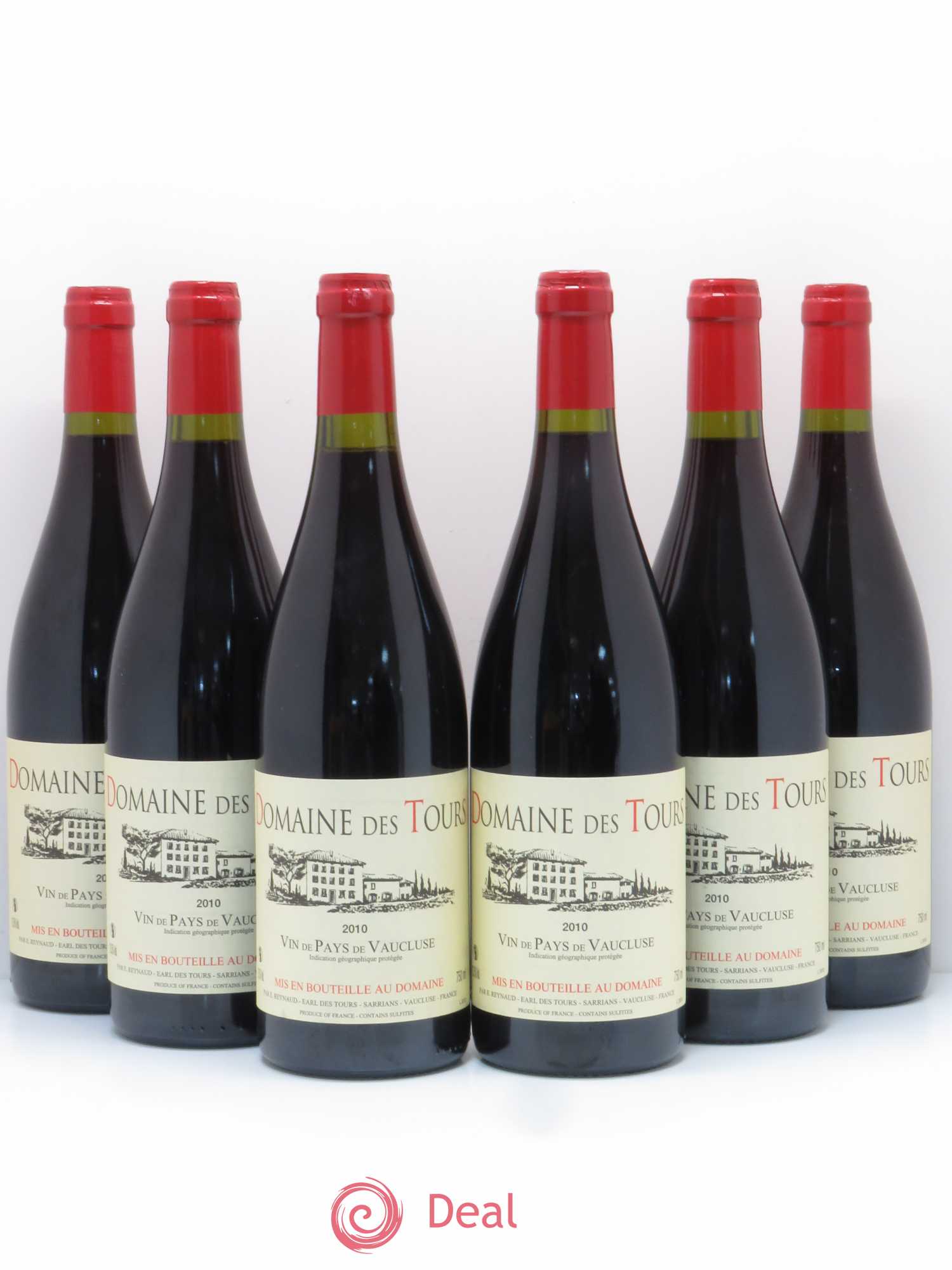 IGP Vaucluse (Vin de Pays de Vaucluse) Domaine des Tours Emmanuel Reynaud 2010 - Lot de 6 bouteilles - 0