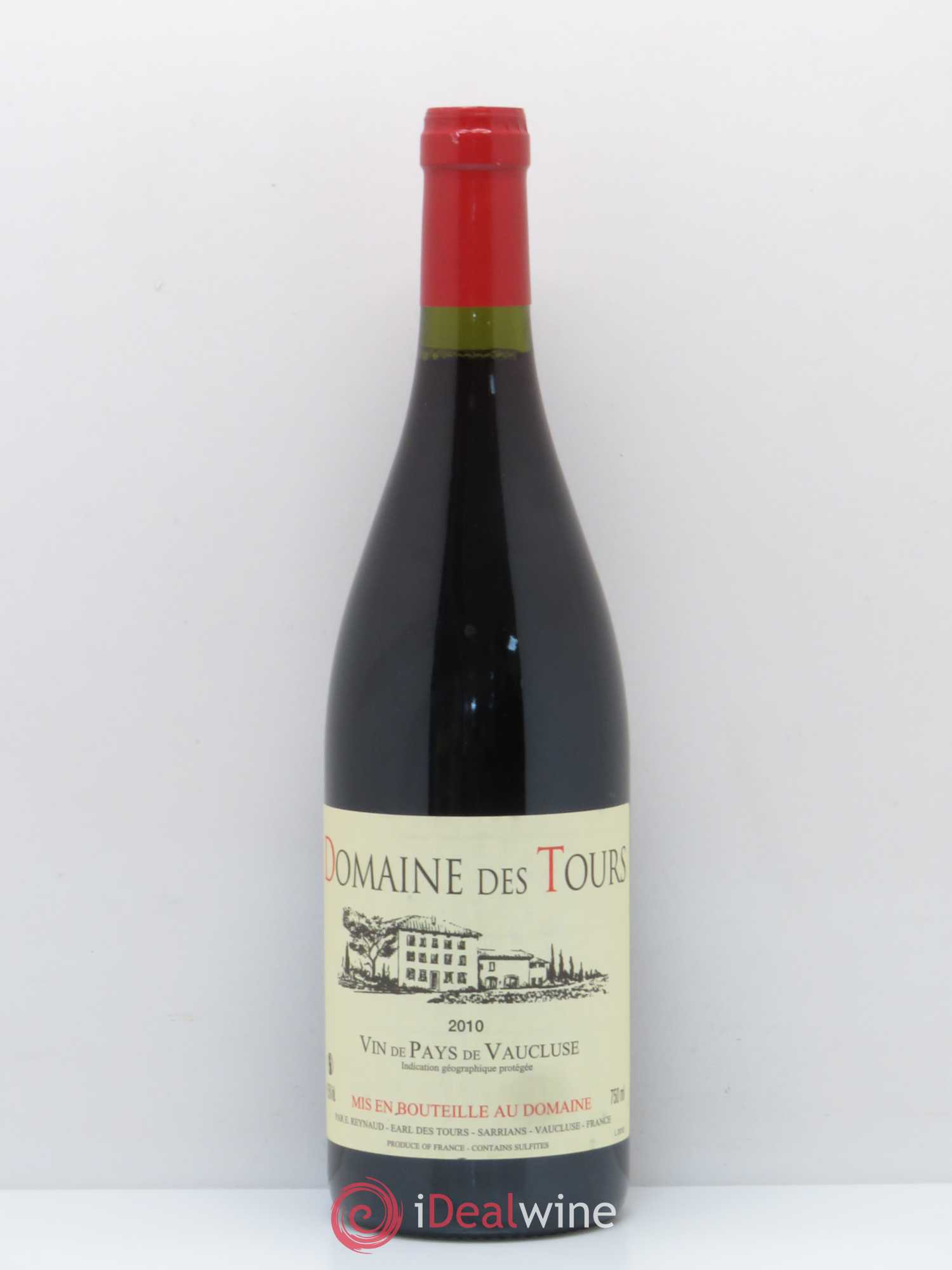 IGP Vaucluse (Vin de Pays de Vaucluse) Domaine des Tours Emmanuel Reynaud 2010 - Lot de 1 bouteille - 0