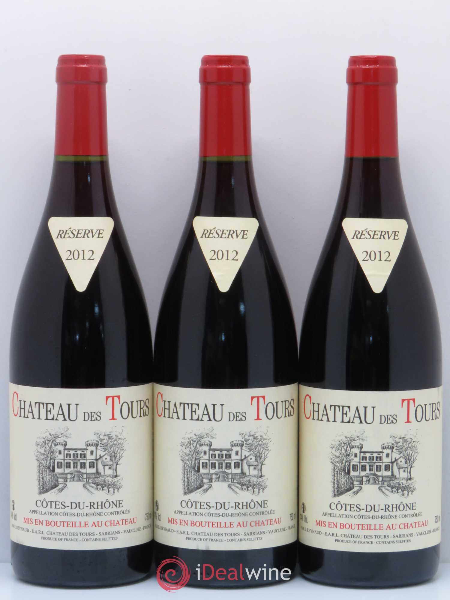Côtes-du-Rhône Château des Tours Emmanuel Reynaud 2012 - Lot de 12 bouteilles - 2
