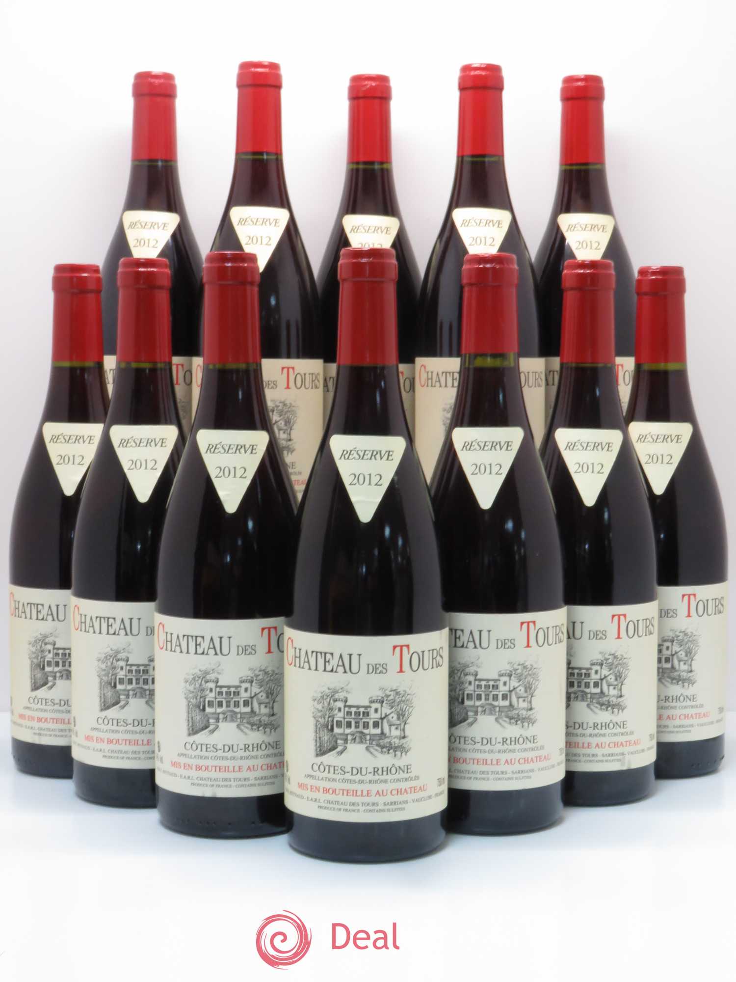 Côtes-du-Rhône Château des Tours Emmanuel Reynaud 2012 - Lot de 12 bouteilles - 0