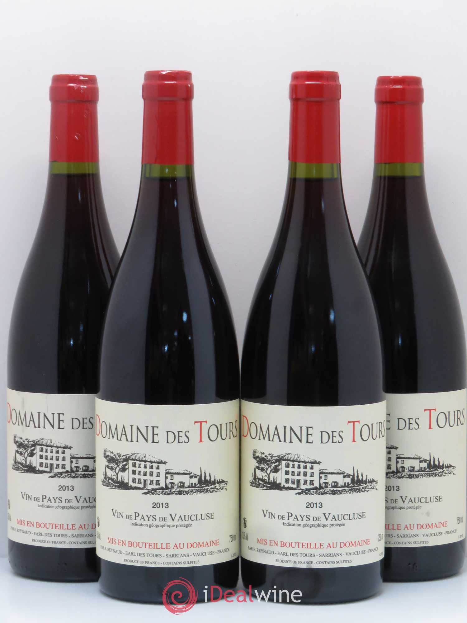 Vaucluse (Vin de Pays de Vaucluse) Domaine des Tours Emmanuel Reynaud 2013 - Lot de 4 bouteilles - 0
