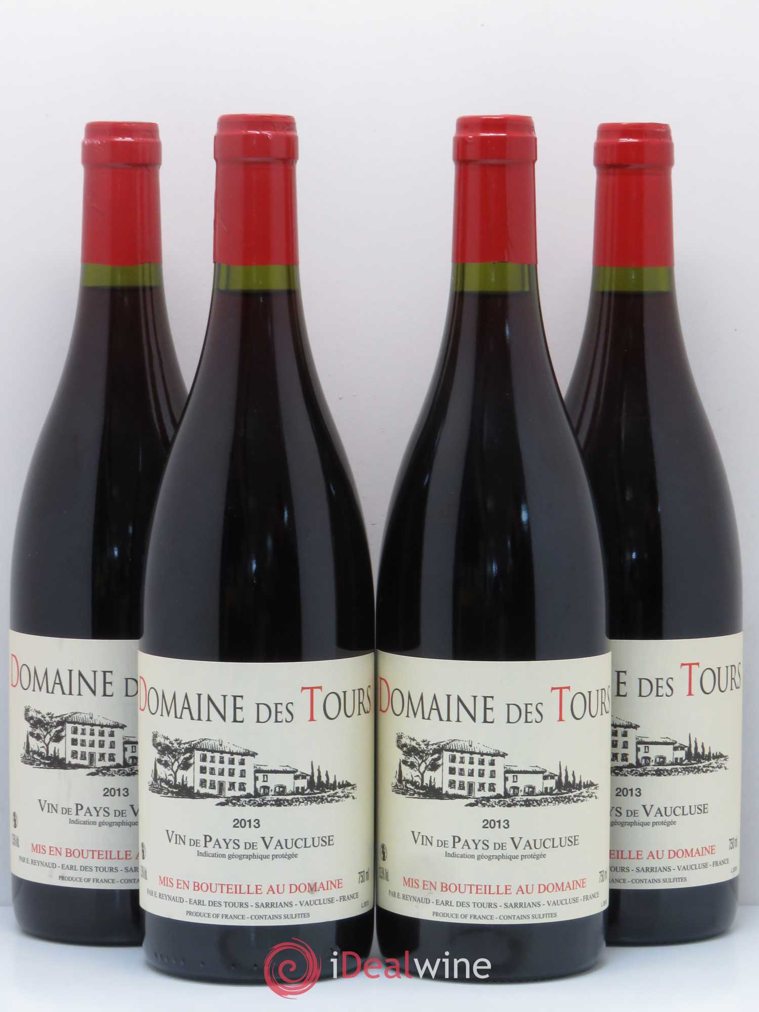 Vaucluse (Vin de Pays de Vaucluse) Domaine des Tours Emmanuel Reynaud 2013 - Lot de 4 bouteilles - 0